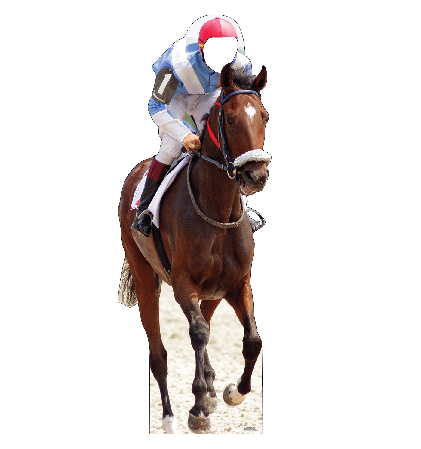 Horse and Jockey Life-Size Cardboard Standin - All Cutouts