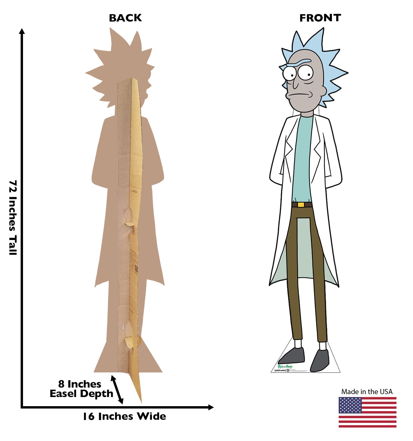 Life-Size Rick Glaring Cardboard Standup - All Cutouts