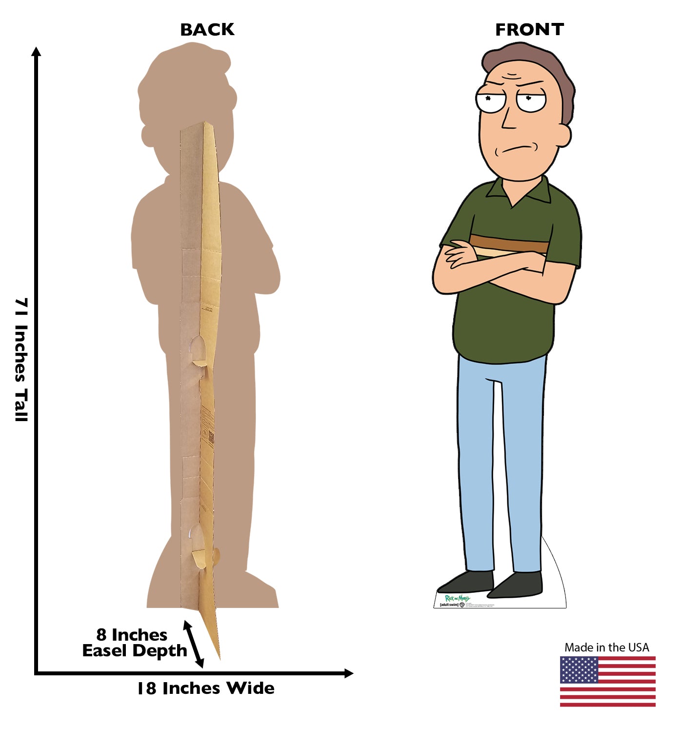 Jerry (Rick and Morty) Cardboard Standup - All Cutouts