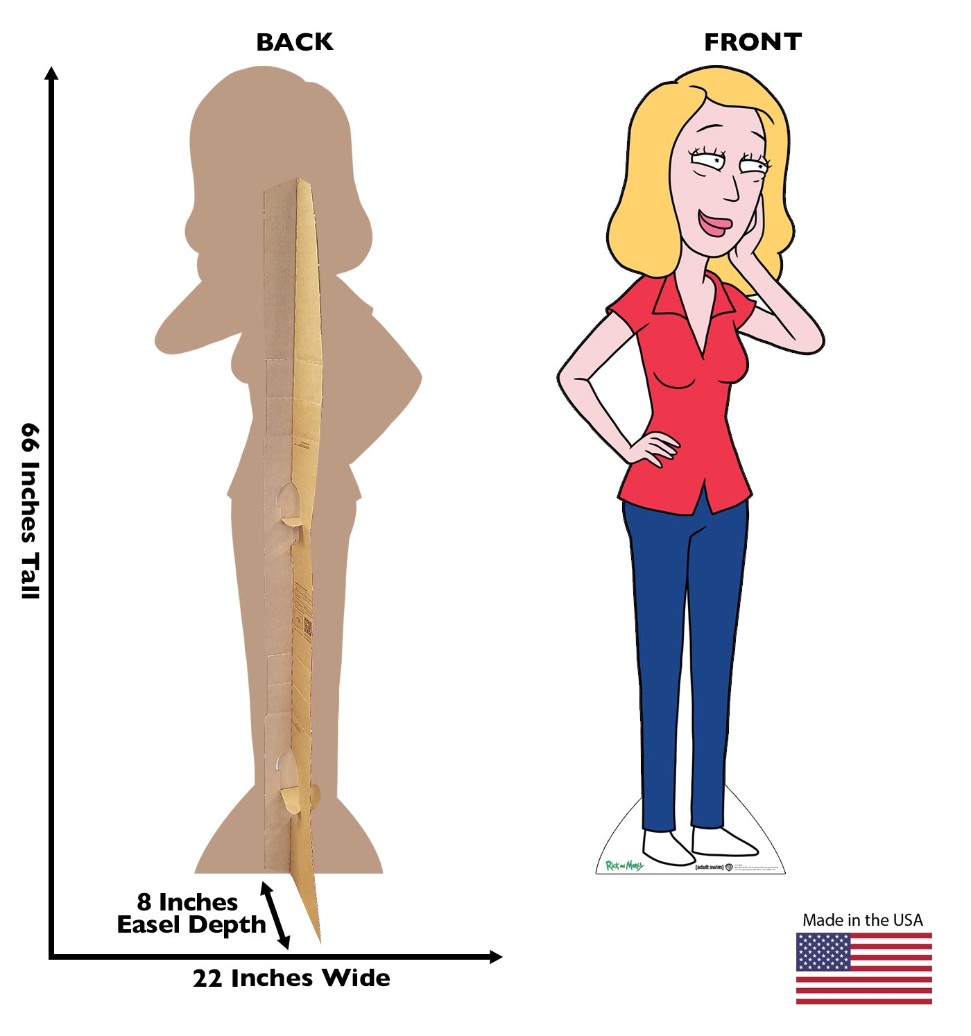 Beth (Rick and Morty) Cardboard Standup - All Cutouts