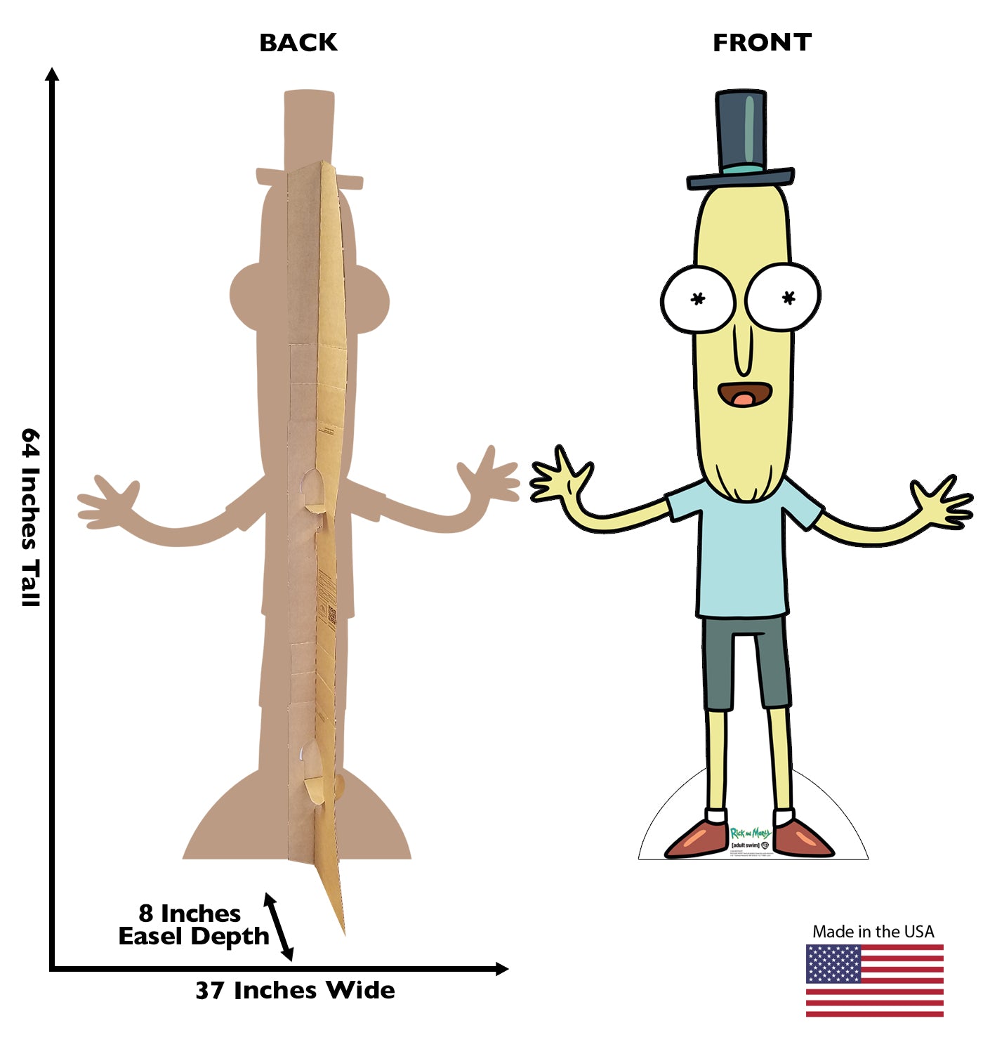 Life-Size Mr. Poopy (Rick and Morty) Cardboard Cutout Standee - All Cutouts