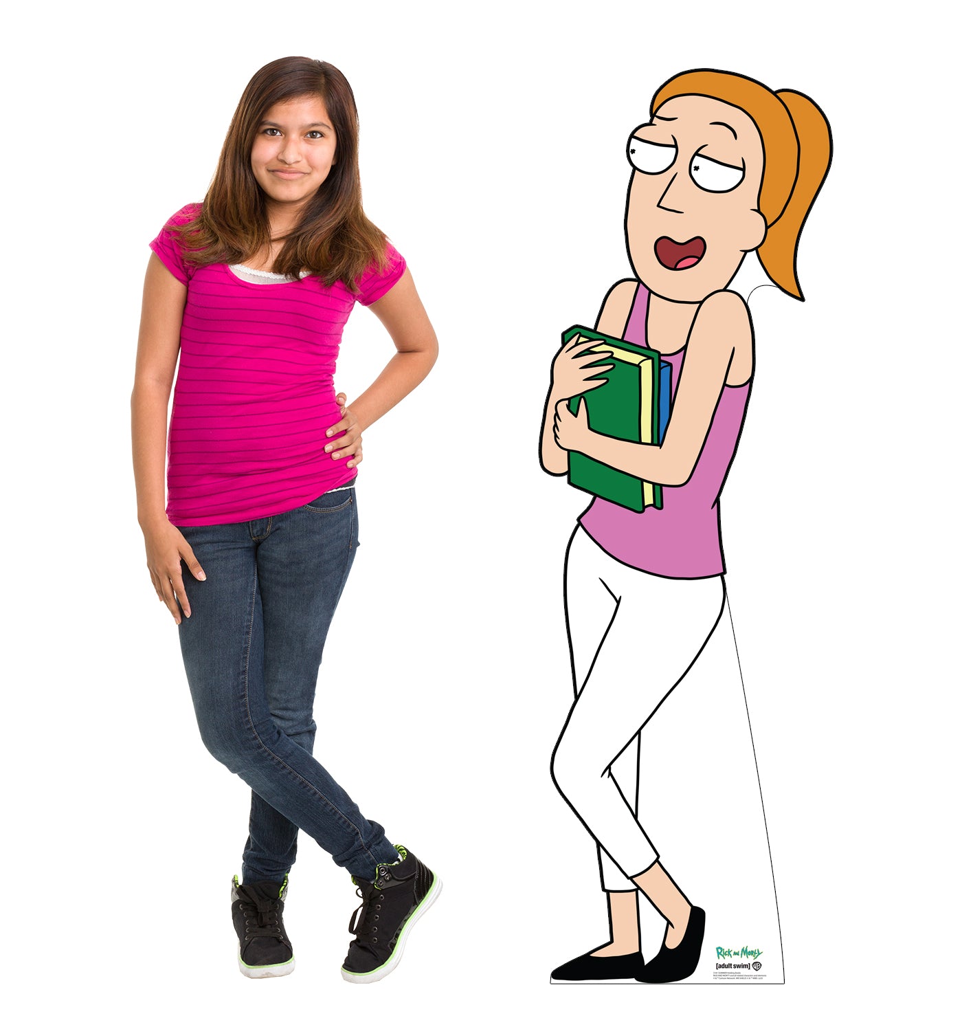 Summer Holding Books (Rick and Morty) Cardboard Standup - All Cutouts