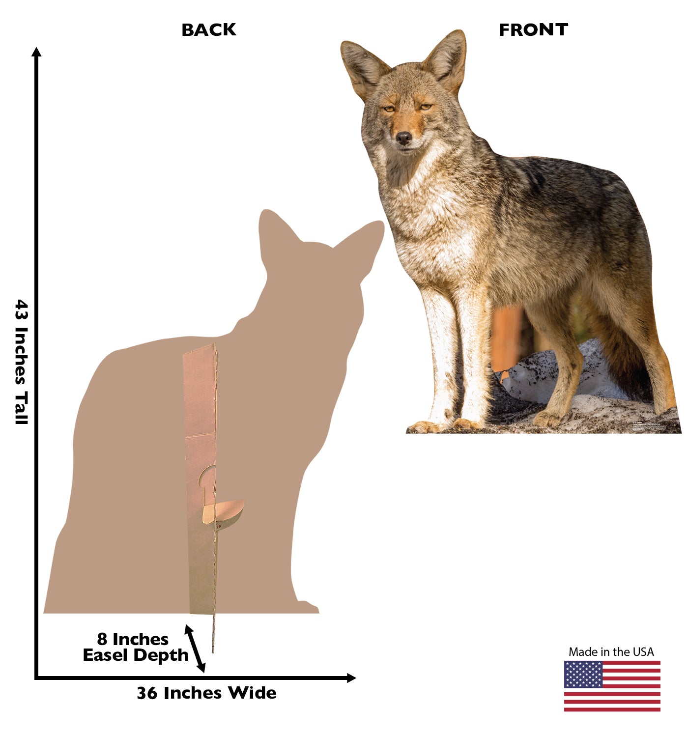 Coyote Life-Size Cardboard Cutout - All Cutouts
