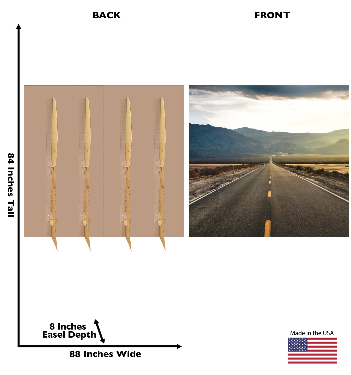 Death Valley Backdrop Life-Size Cardboard Cutout - All Cutouts