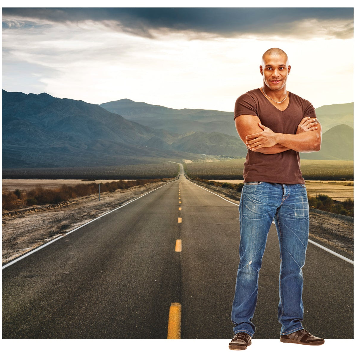Death Valley Backdrop Life-Size Cardboard Cutout - All Cutouts