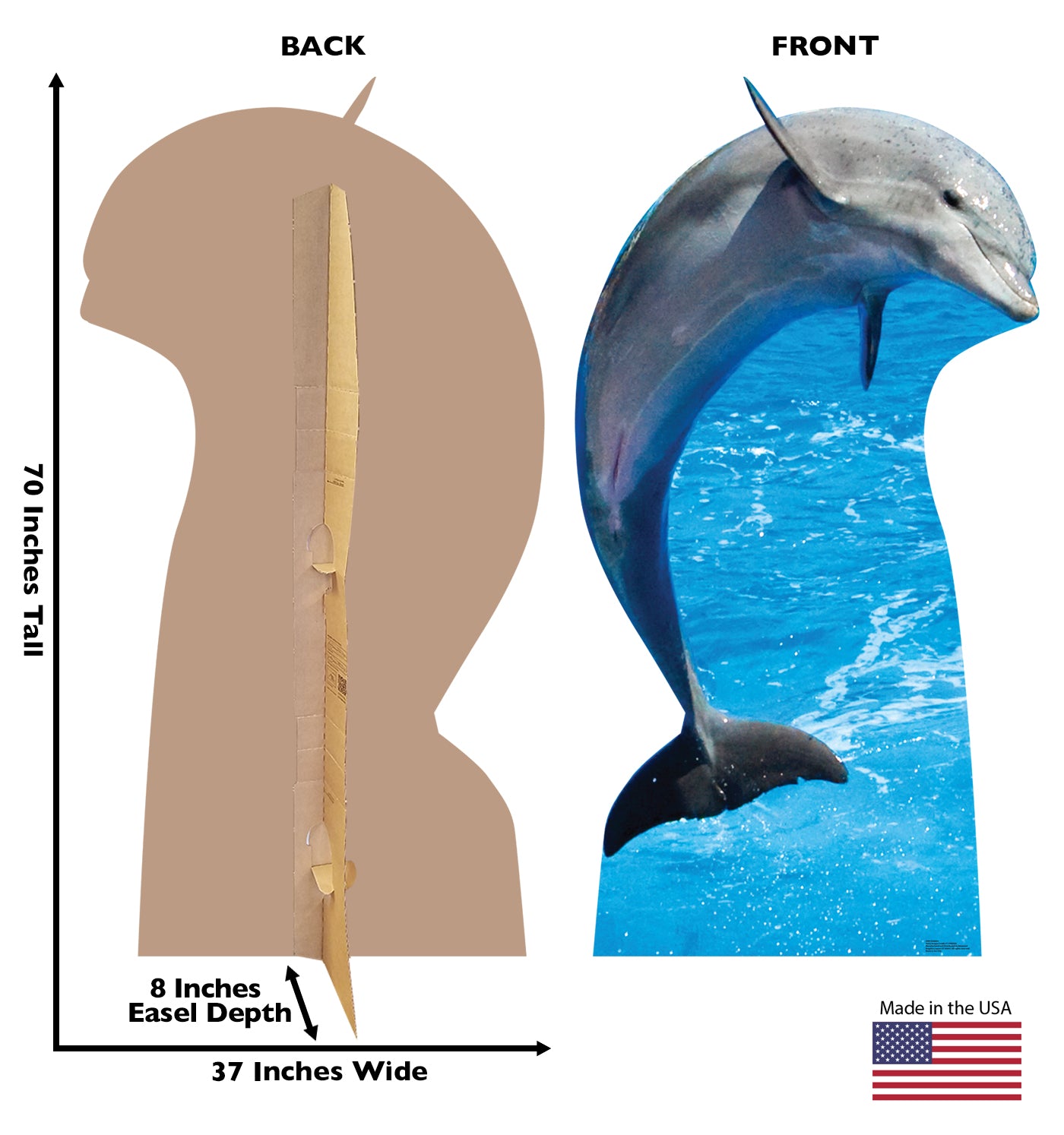 Dolphin Life-Size Cardboard Cutout - All Cutouts