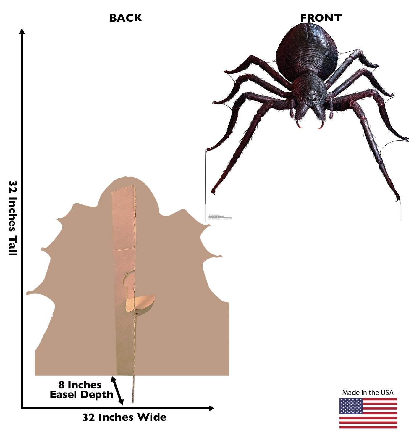 Giant Fantasy Spider Life-Size Cardboard Cutout - All Cutouts