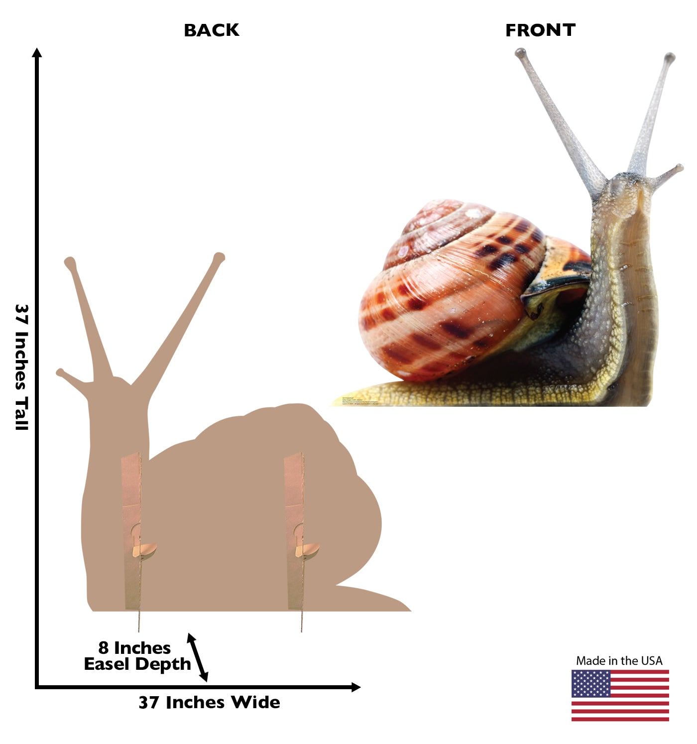 Giant Snail Life-Size Cardboard Cutout - All Cutouts