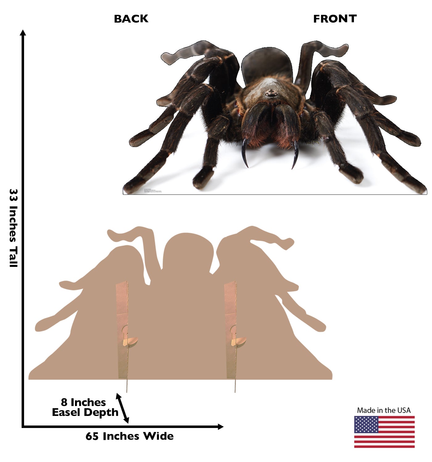 Giant Tarantula Life-Size Cardboard Cutout - All Cutouts
