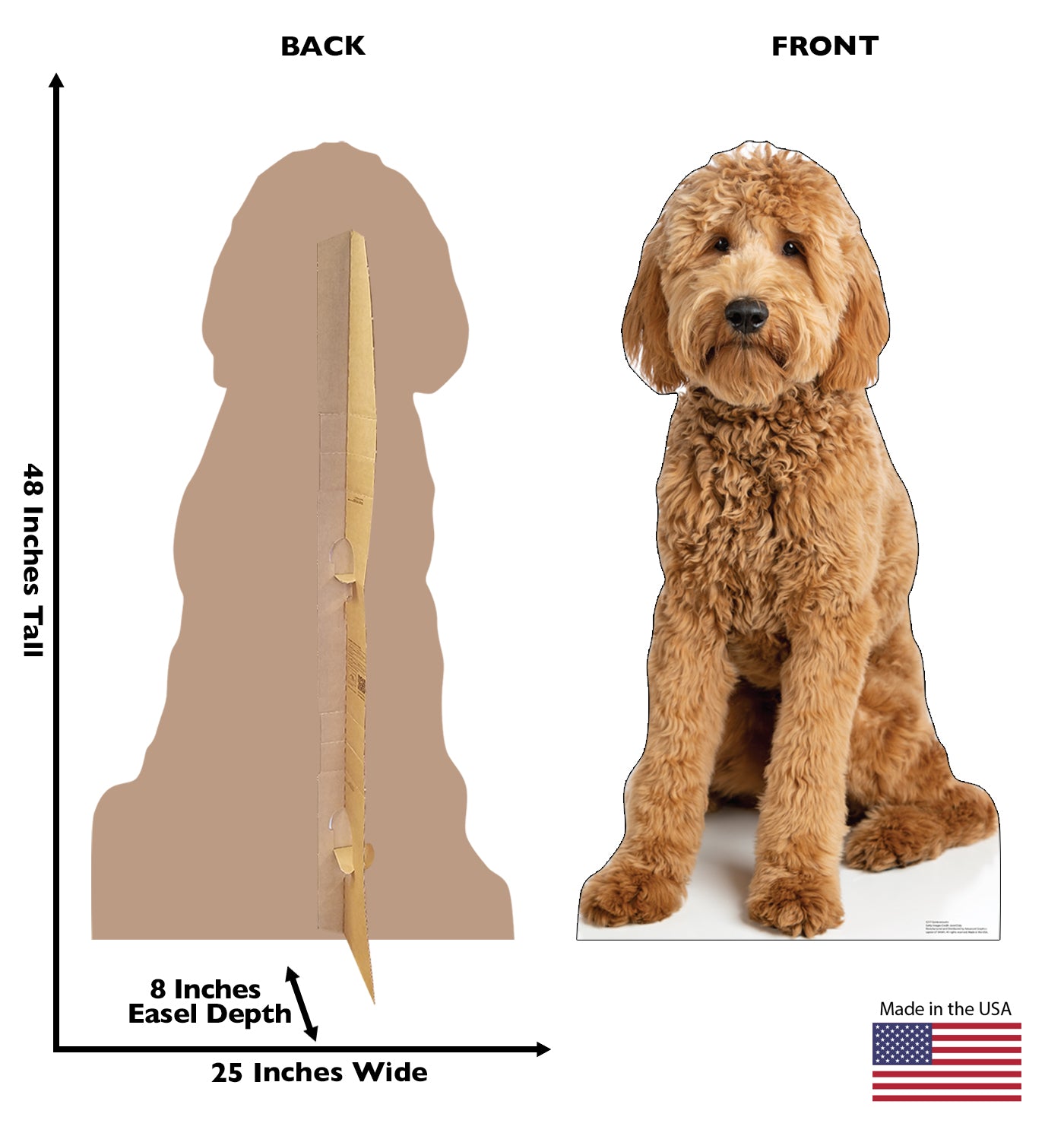 Goldendoodle Life-Size Cardboard Cutout Standee - All Cutouts