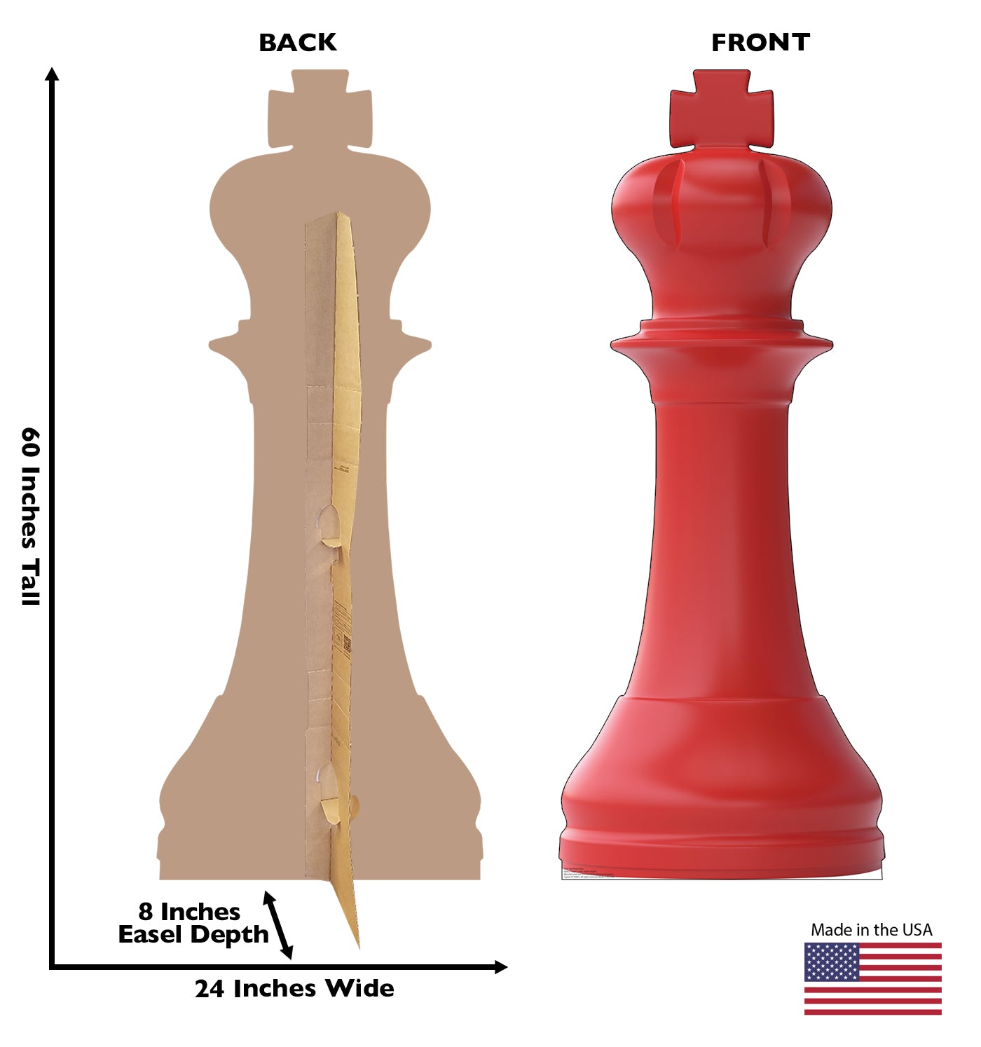 Red King Chess Life-Size Cardboard Cutout - All Cutouts