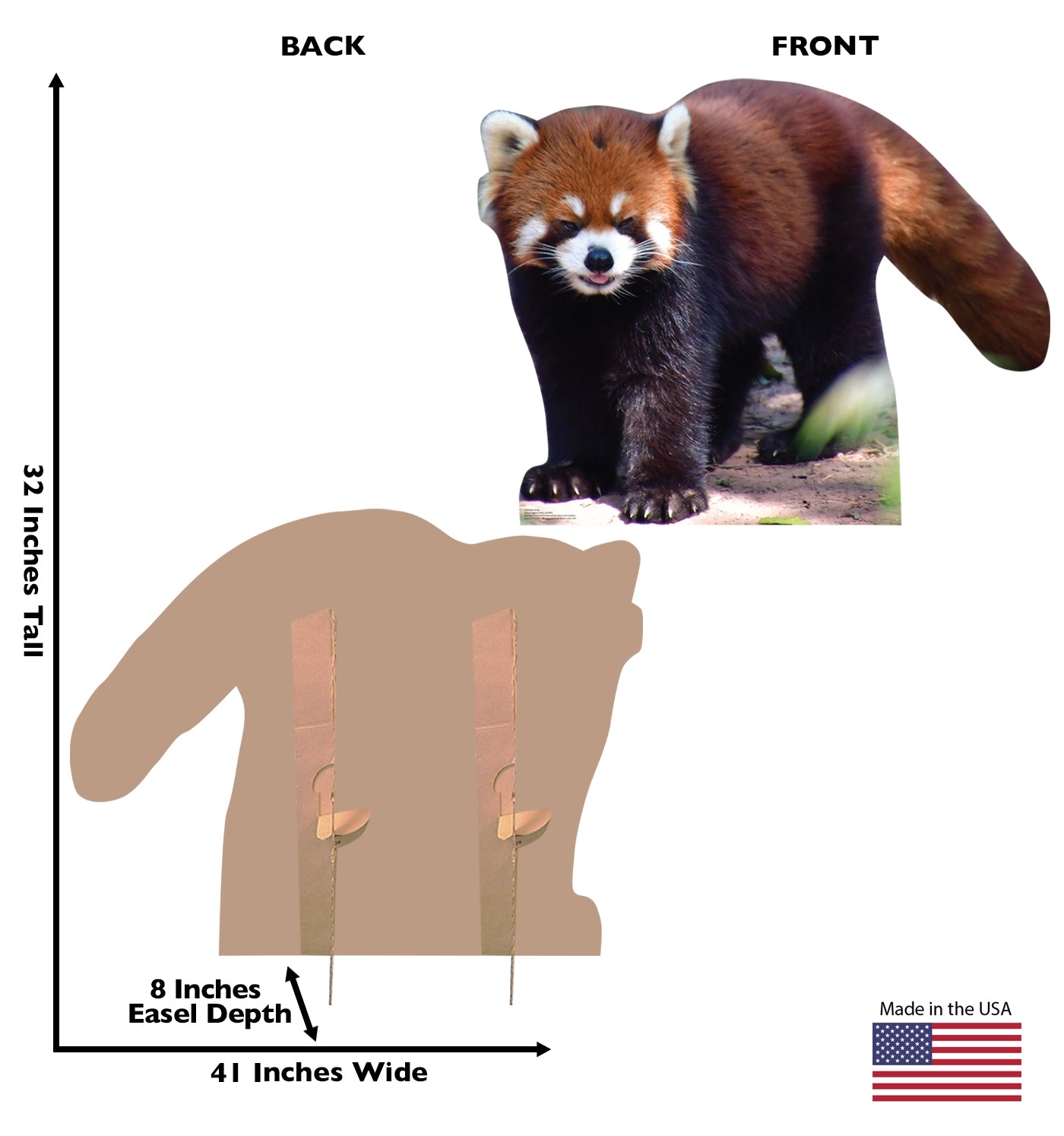 Red Panda Life-Size Cardboard Cutout - All Cutouts