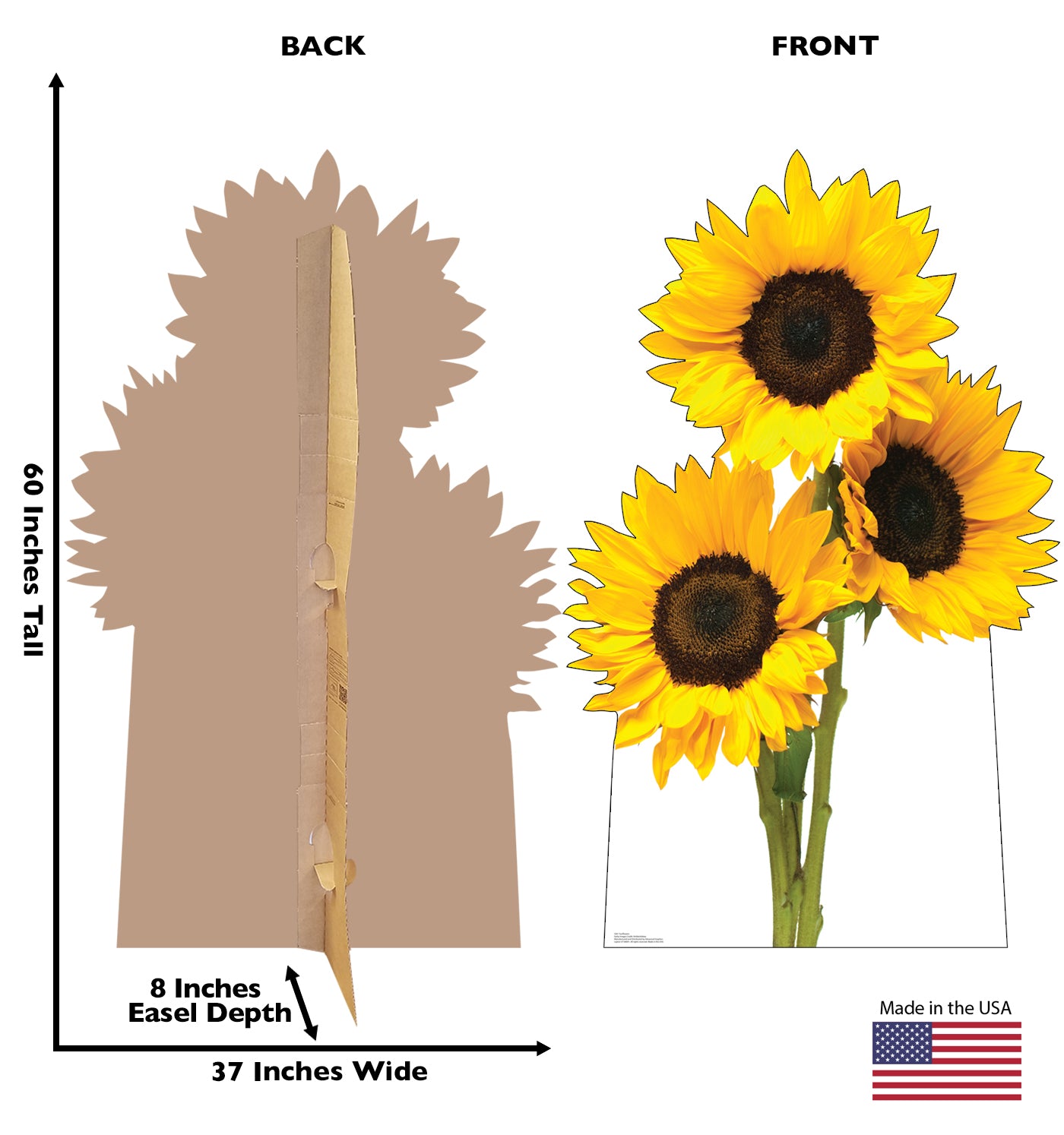 Sunflowers Life-Size Cardboard Cutout - All Cutouts