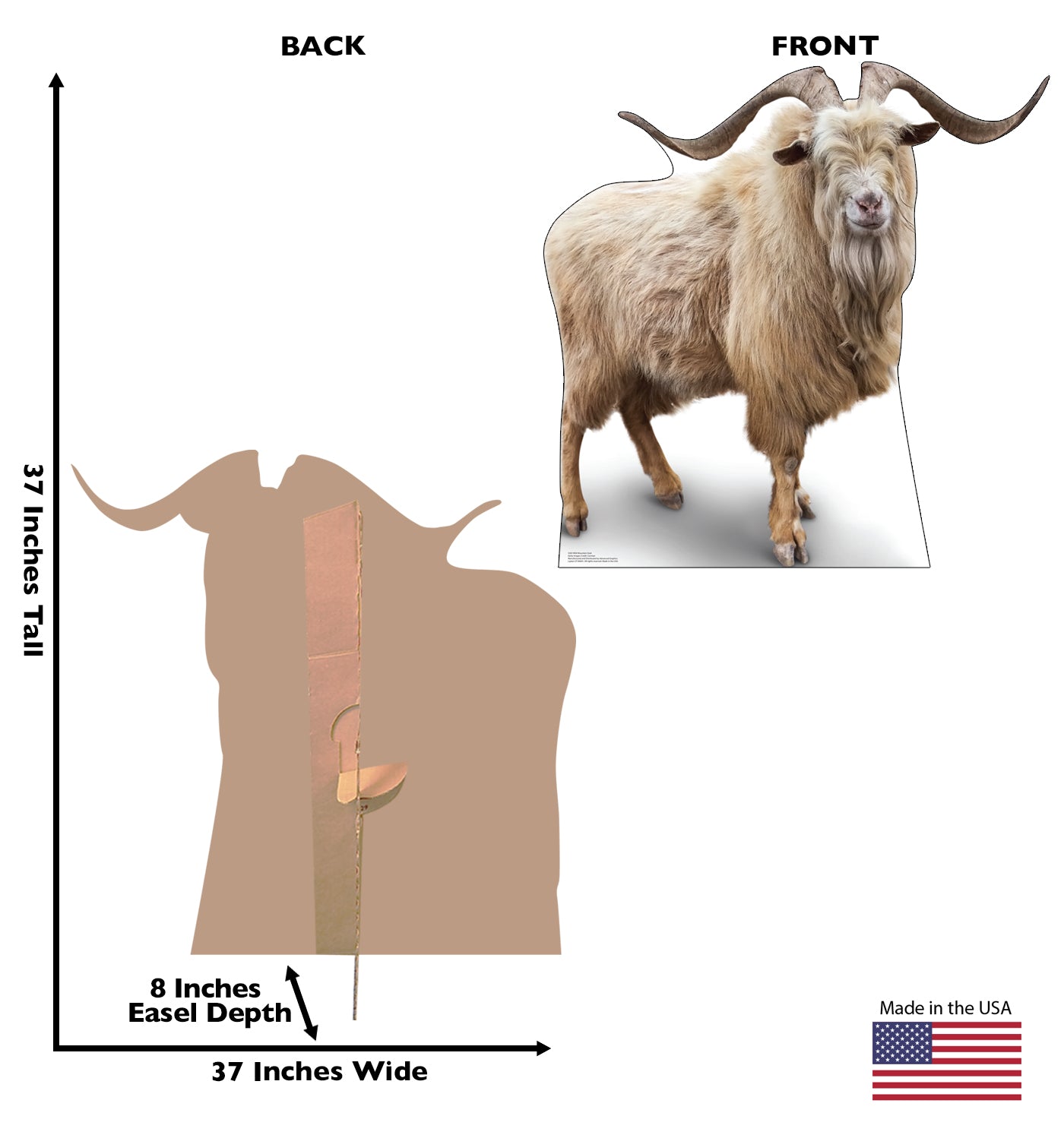 Wild Mountain Goat Life-Size Cardboard Cutout - All Cutouts