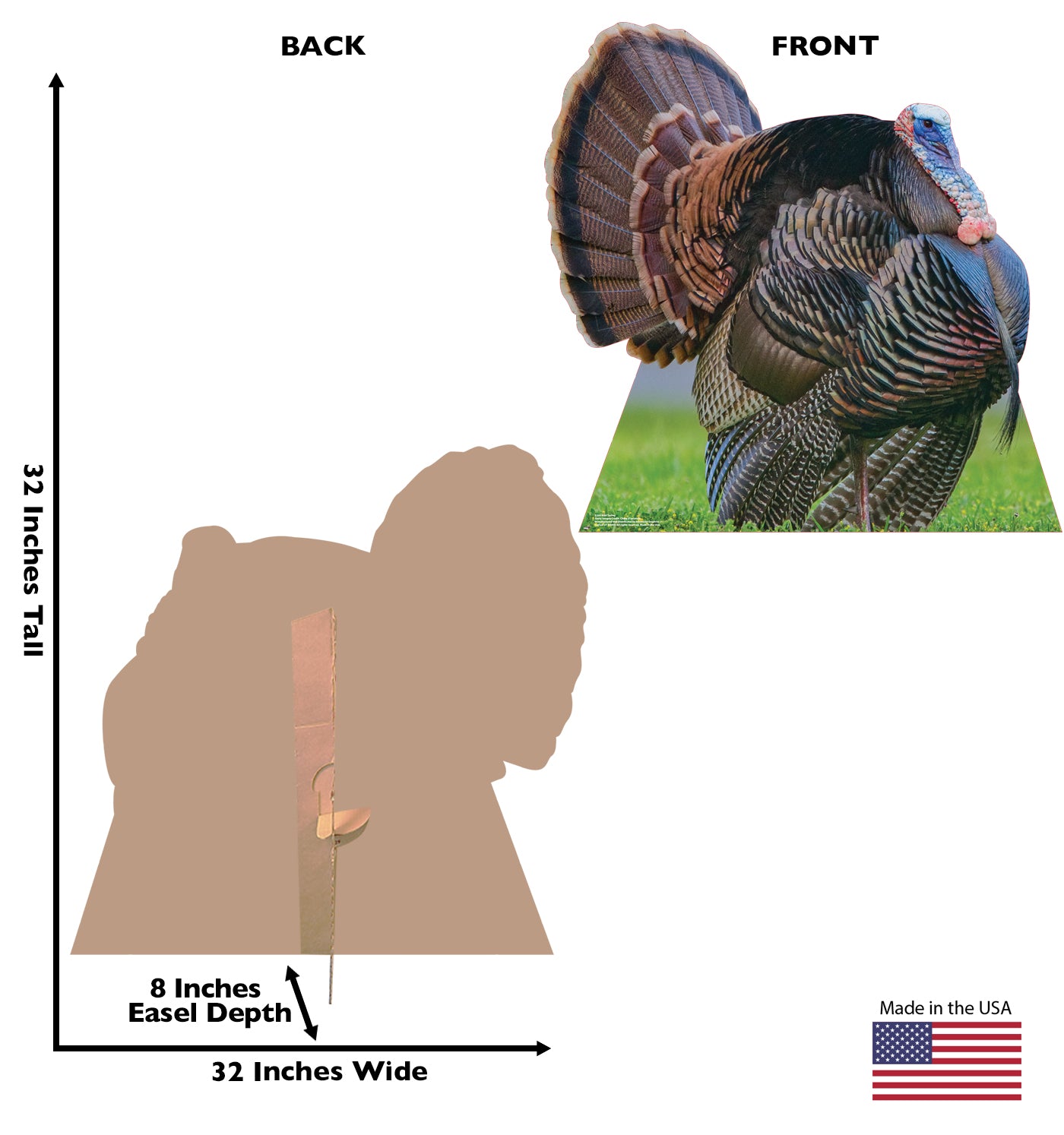 Wild Turkey Life-Size Cardboard Cutout - All Cutouts