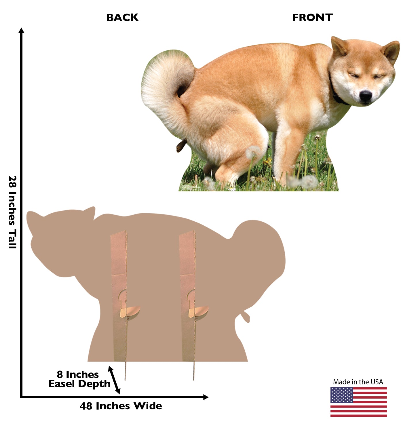 Pooping Dog Life-Size Cardboard Cutout - All Cutouts