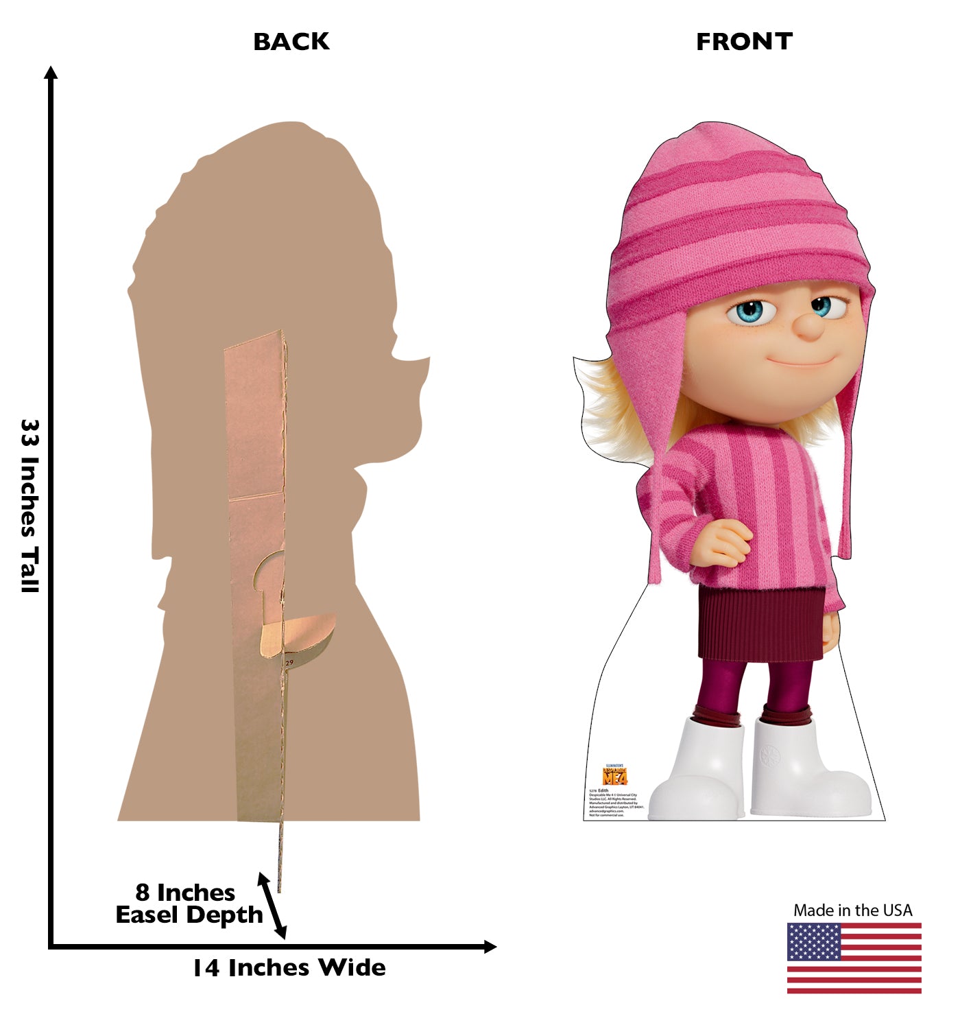 Edith Despicable Me Life-Size Cardboard Cutout - All Cutouts