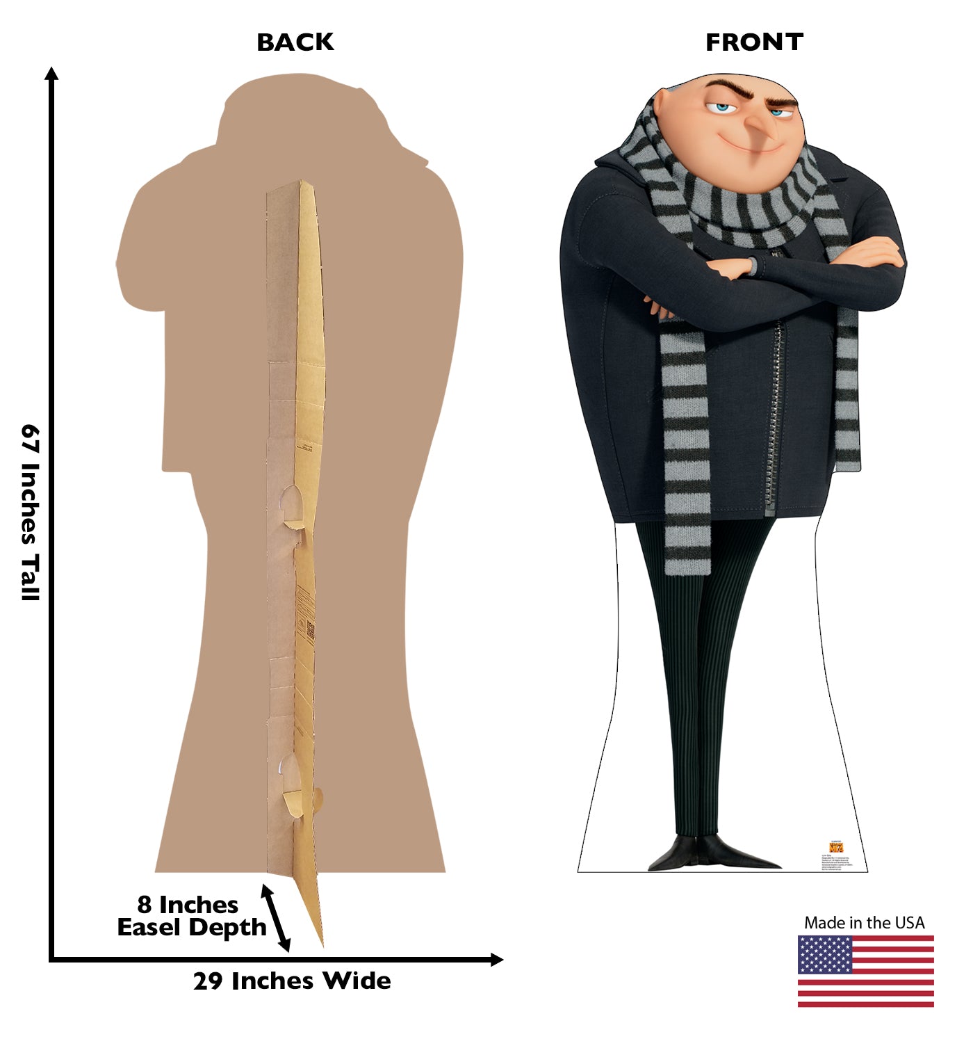 Gru Despicable Me Life-Size Cardboard Cutout - All Cutouts