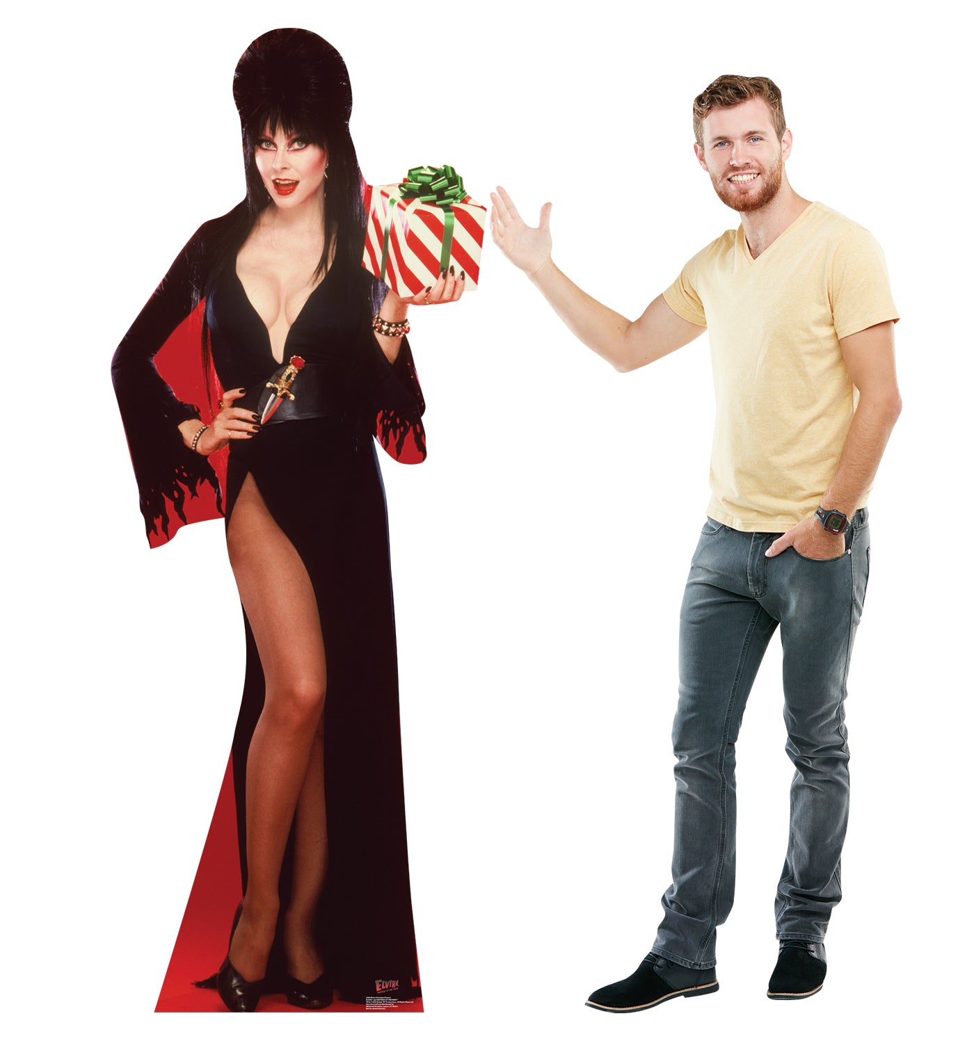 Elvira Christmas Present Life-Size Cardboard Cutout - All Cutouts