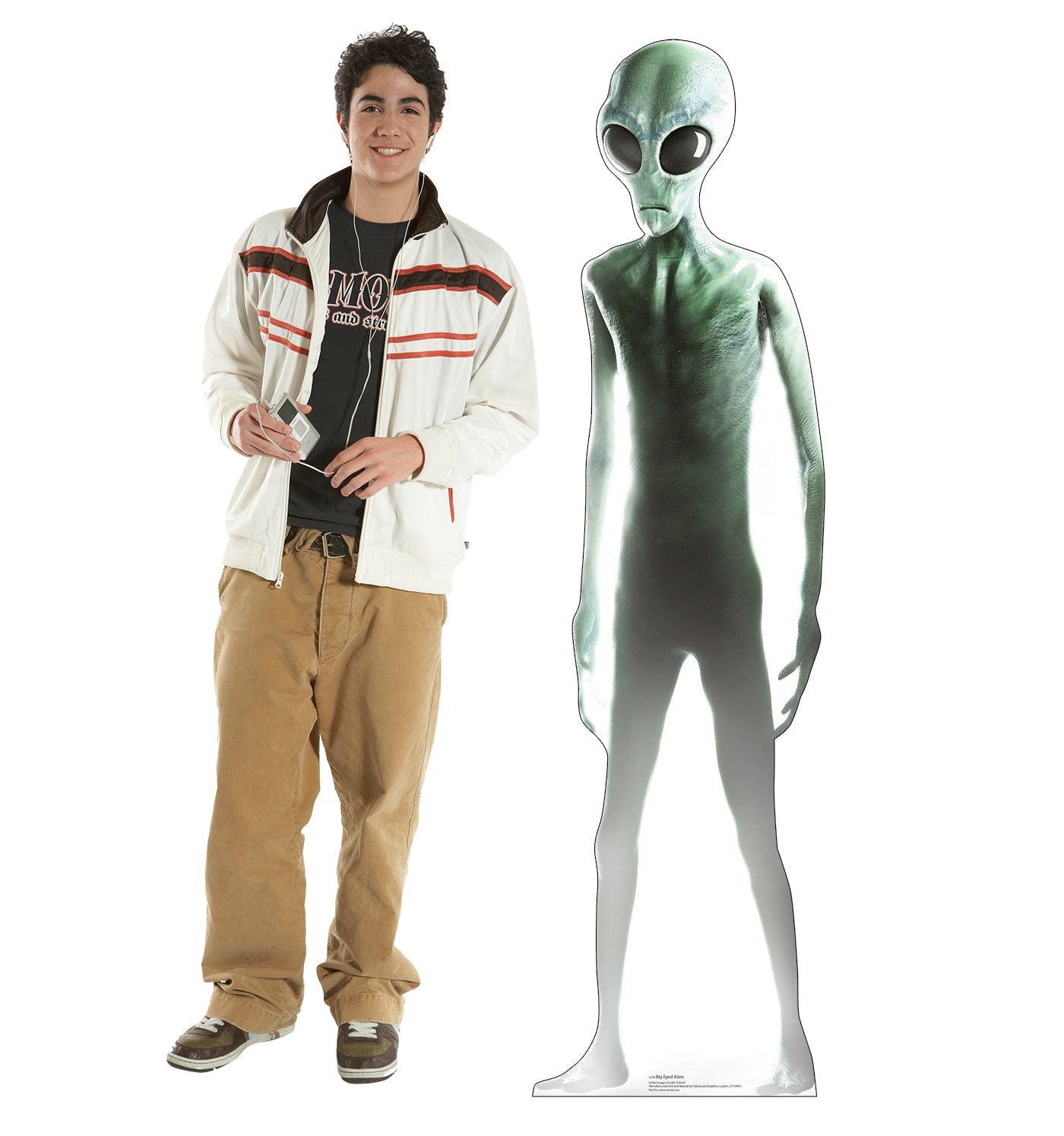 Big Eyed-Alien Life-Size Cardboard Standup - All Cutouts