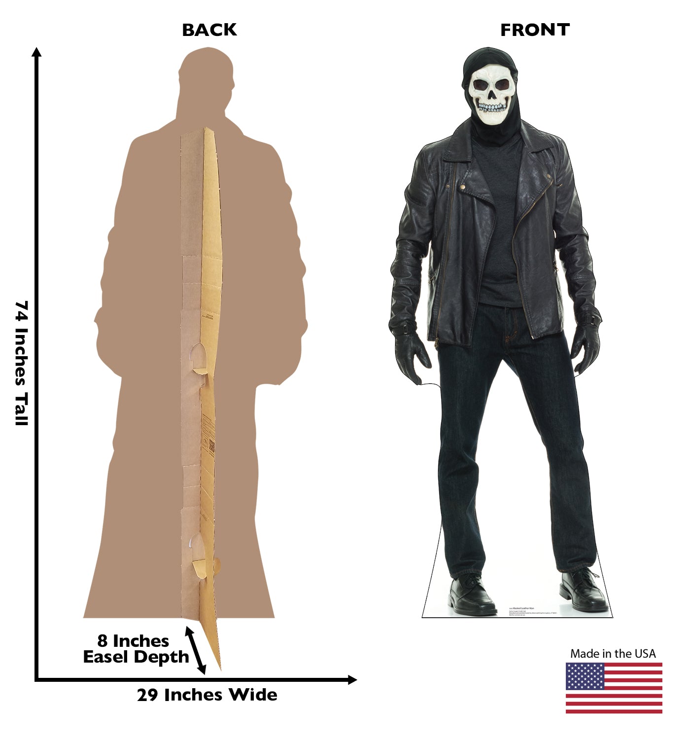 Masked Leather Man Life-Size Cardboard Cutout - All Cutouts