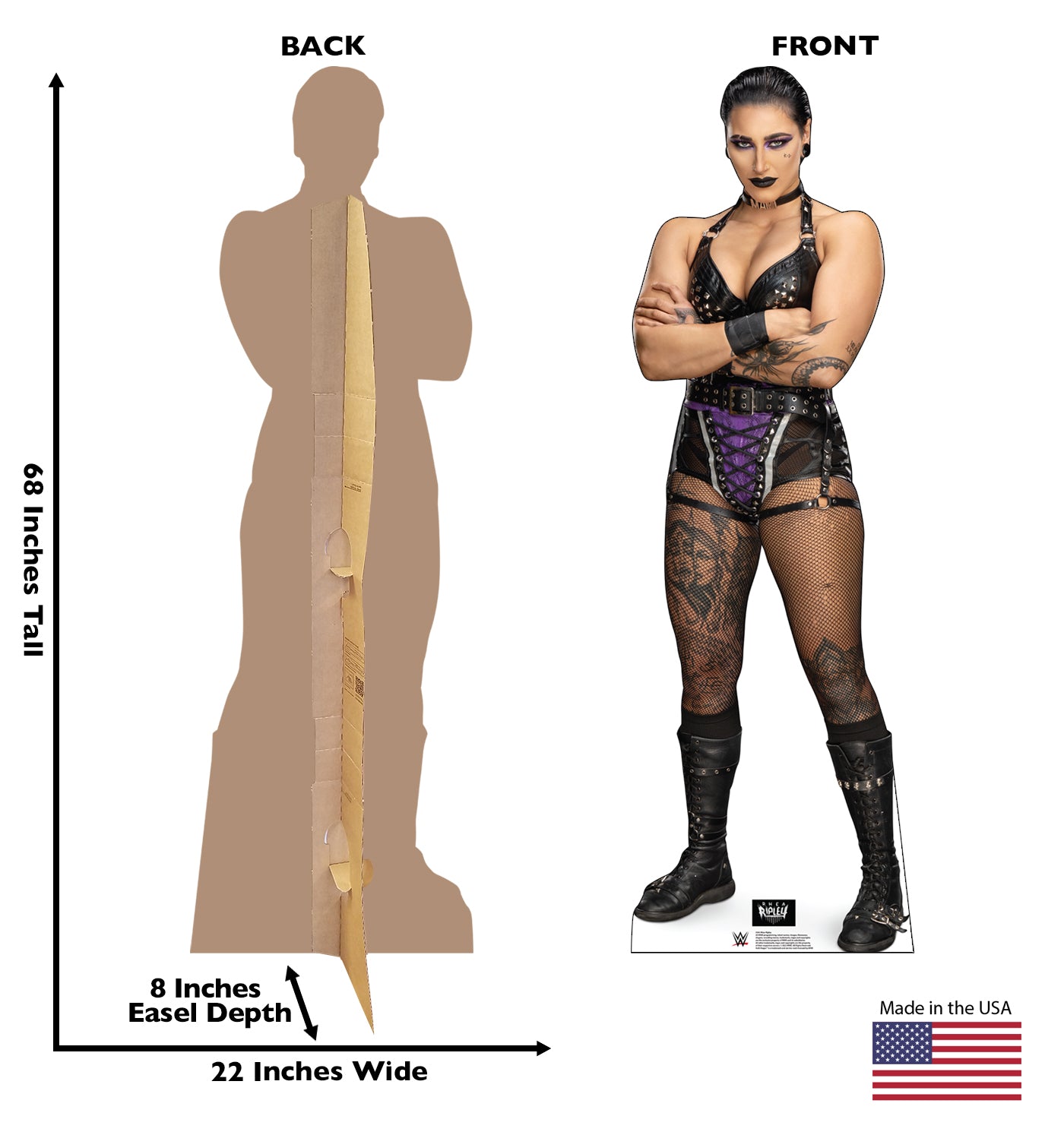 Rhea Ripley WWE Life-Size Cardboard Cutout - All Cutouts