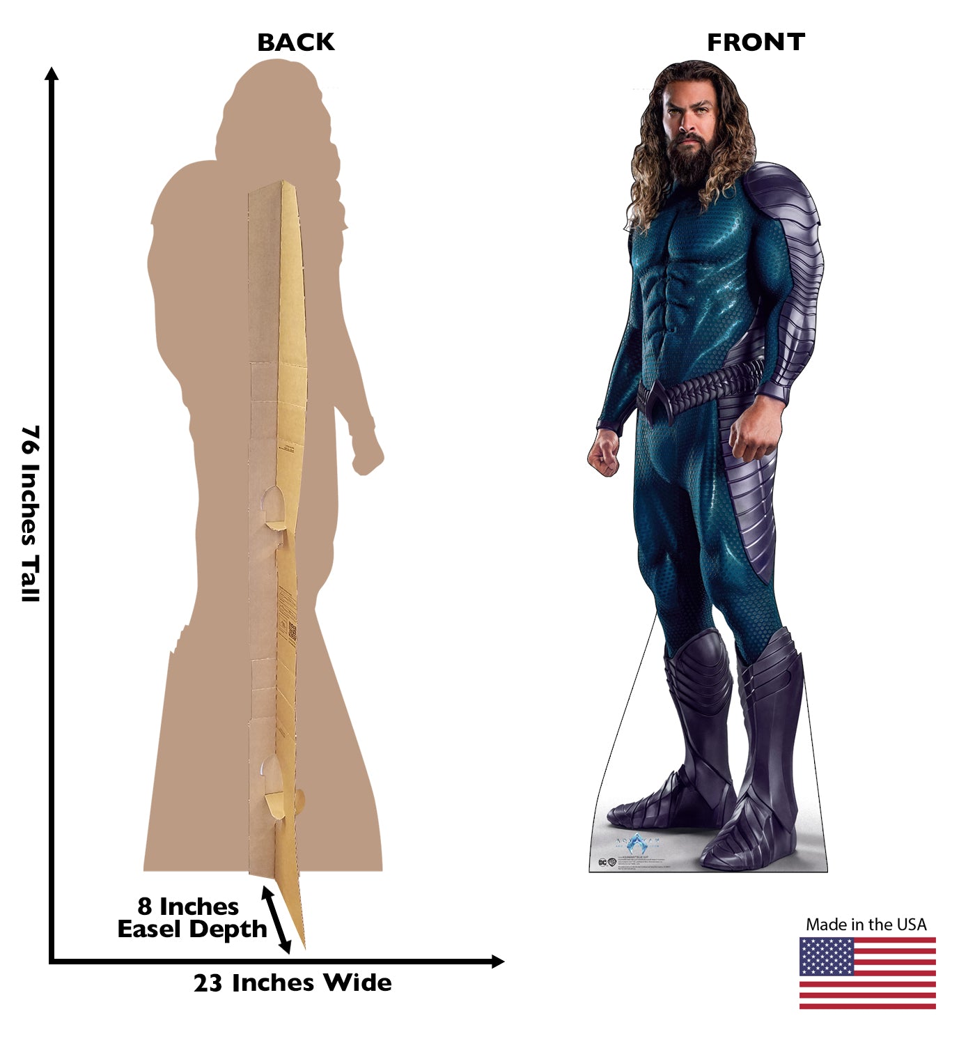 Aquaman Blue Suit Life-Size Cardboard Cutout Standee - All Cutouts