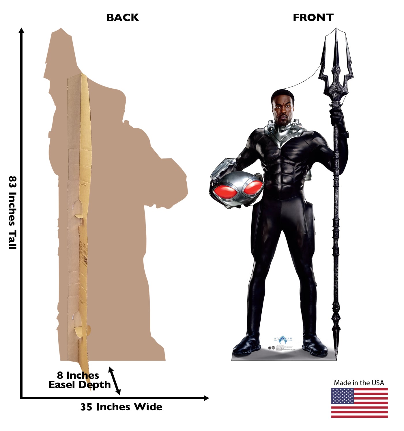 Black Manta Life-Size Cardboard Cutout Standee - All Cutouts