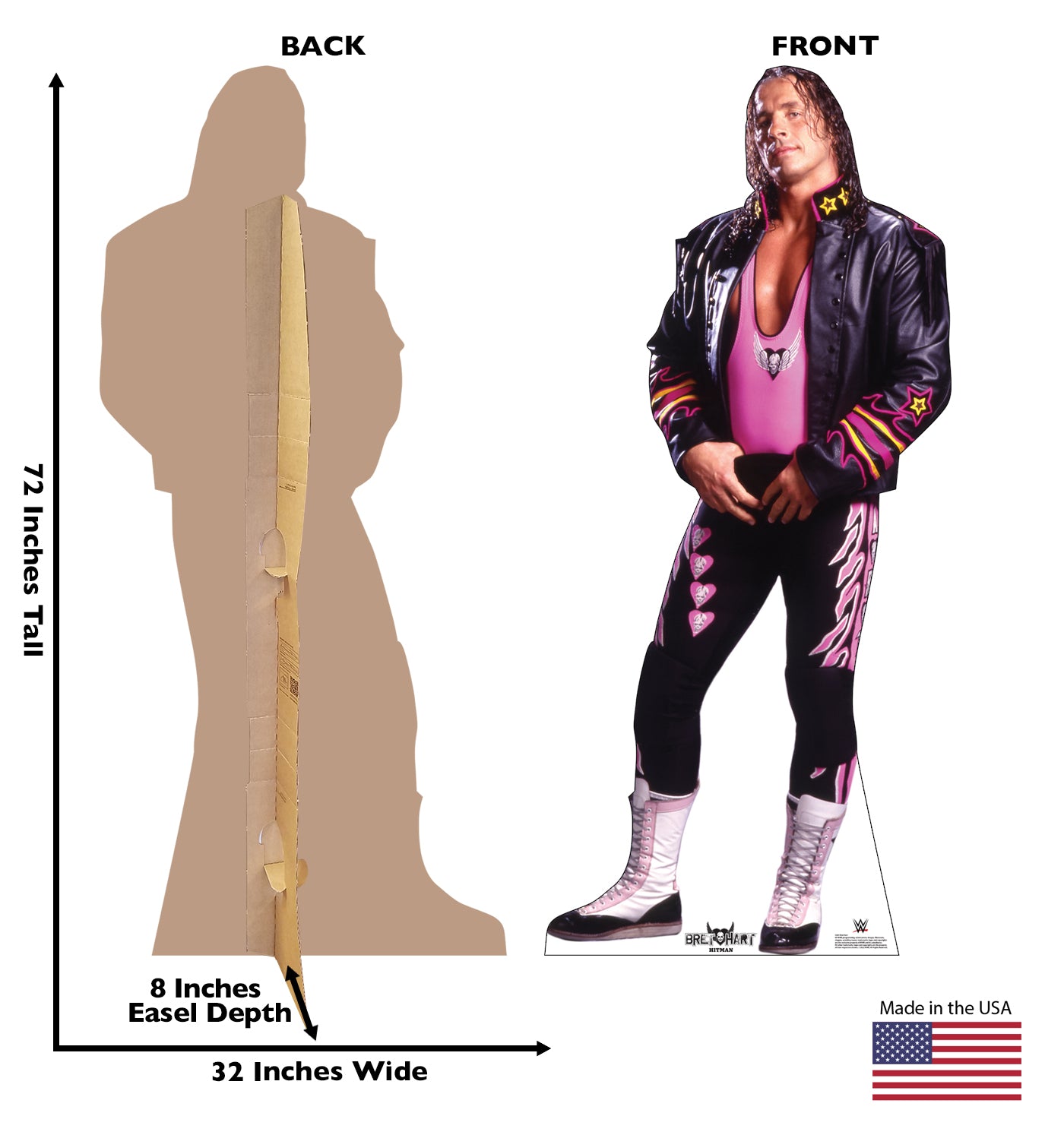 Bret The Hit-Man Hart Life-Size Cardboard Cutout - All Cutouts