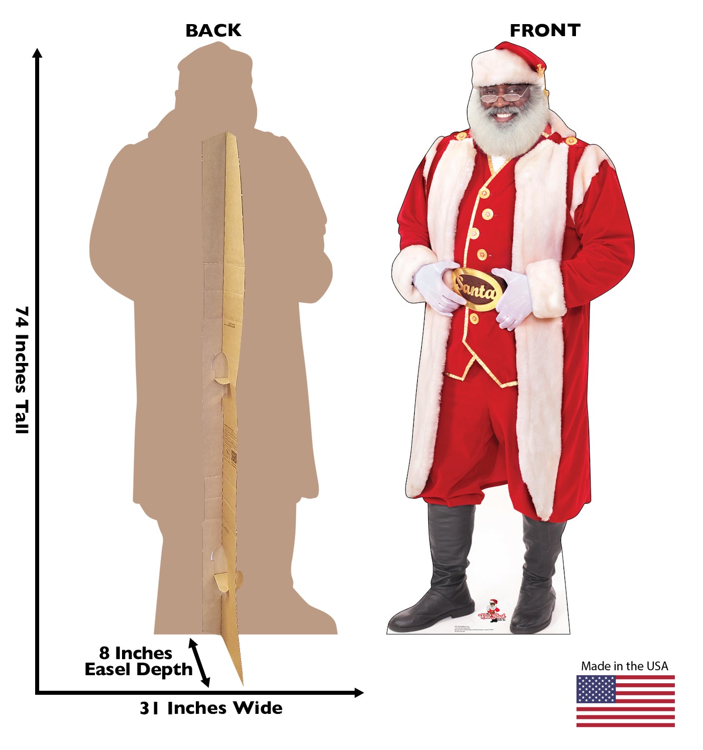 The Real Black Santa Life-Size Cardboard Cutout - All Cutouts