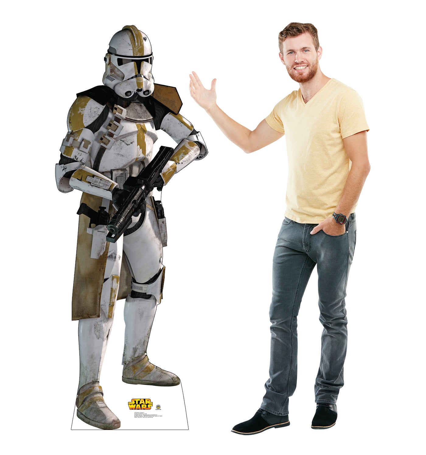 Life-size Yellow Clone Trooper Cardboard Cutout - All Cutouts