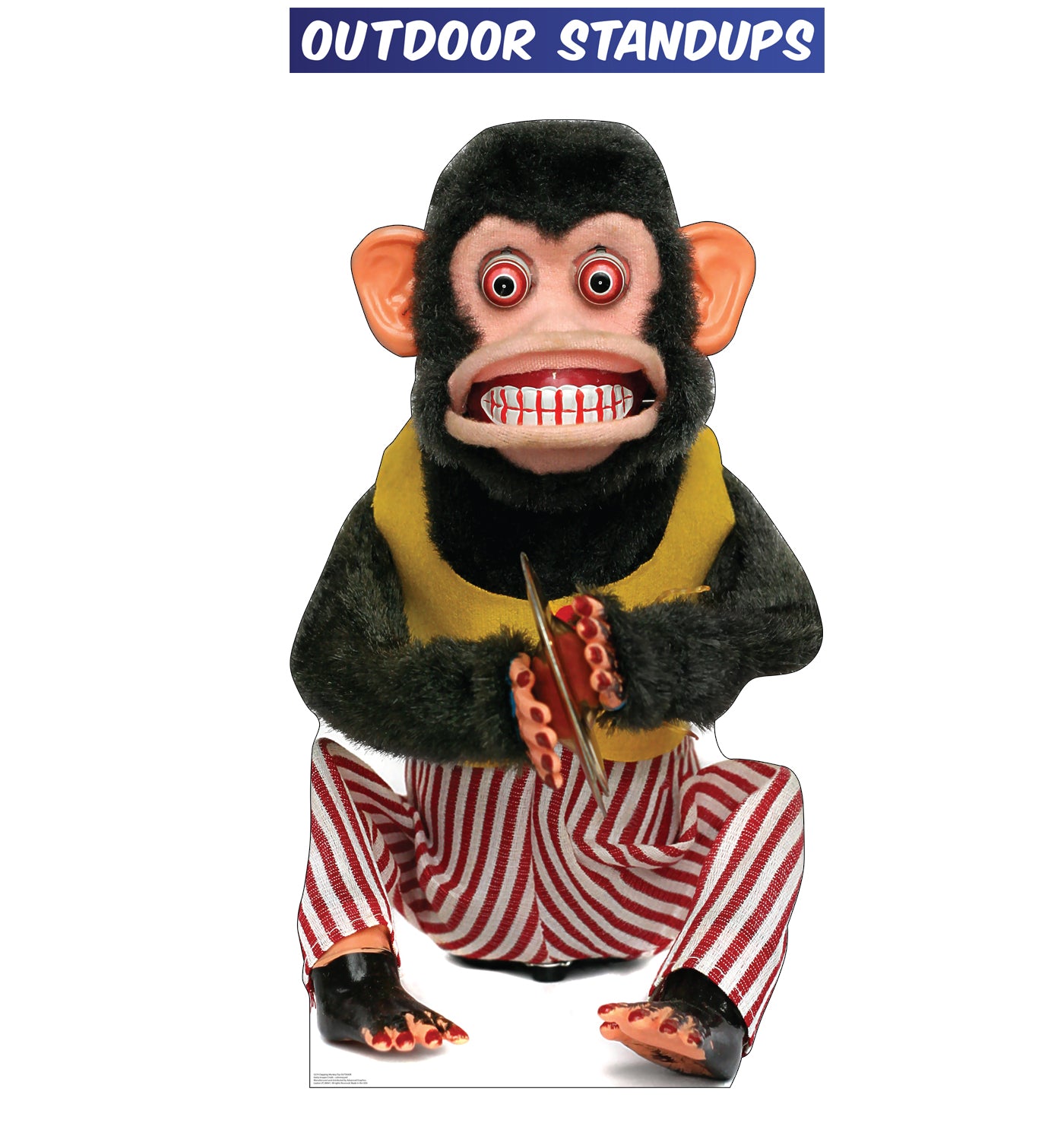 Clapping Monkey Outdoor Coroplast Cutout - All Cutouts