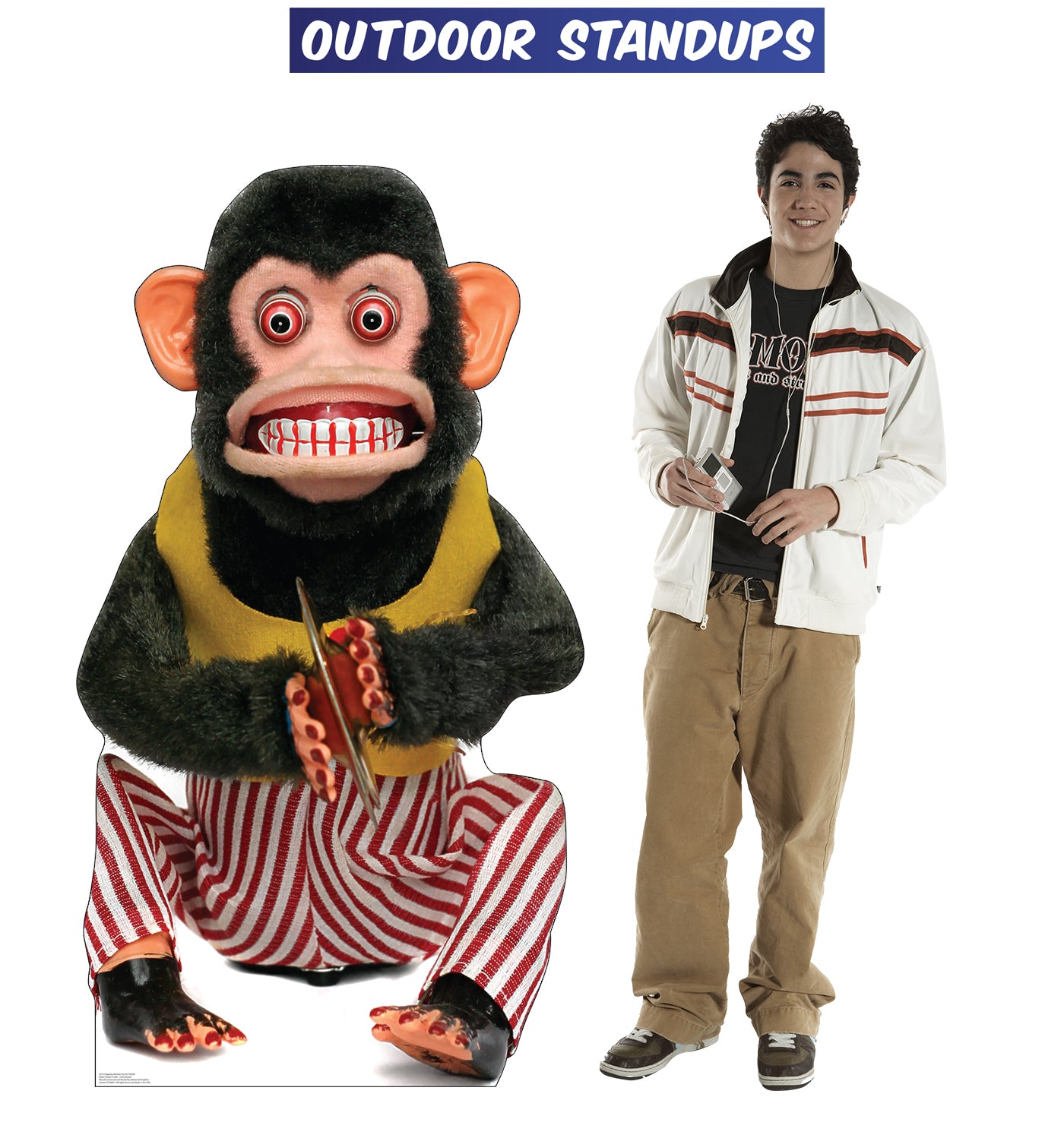 Clapping Monkey Outdoor Coroplast Cutout - All Cutouts