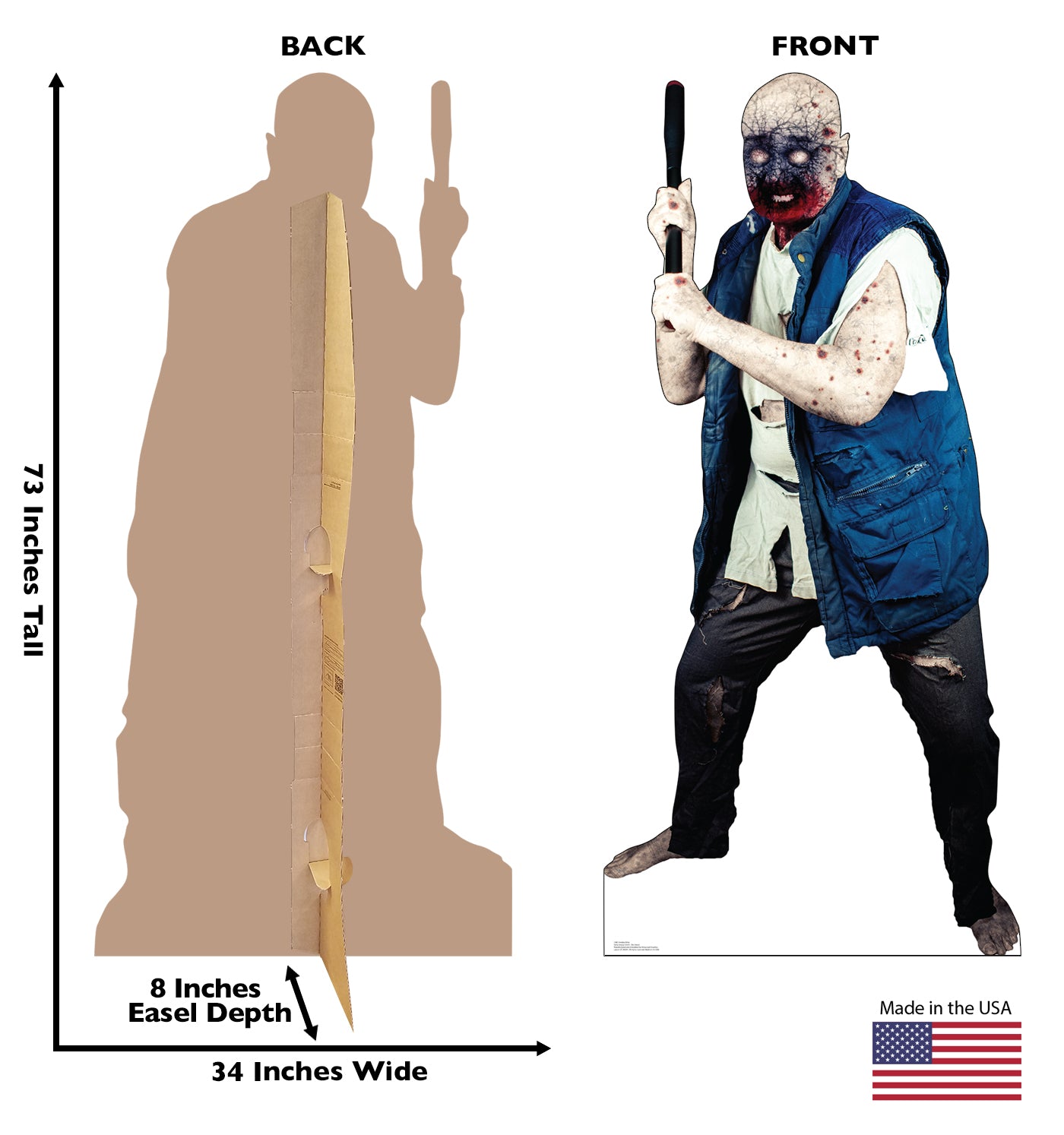 Zombie Killer Cardboard Cutout - All Cutouts