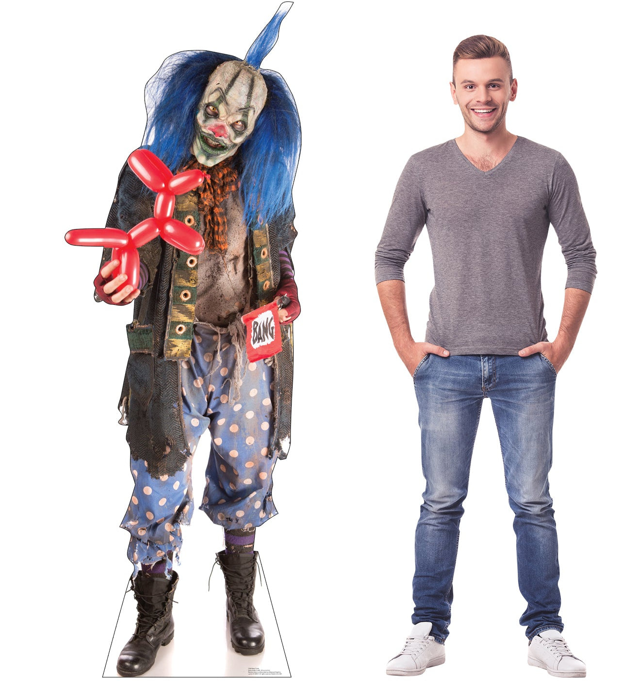 Bang Clown Cardboard Cutout - All Cutouts