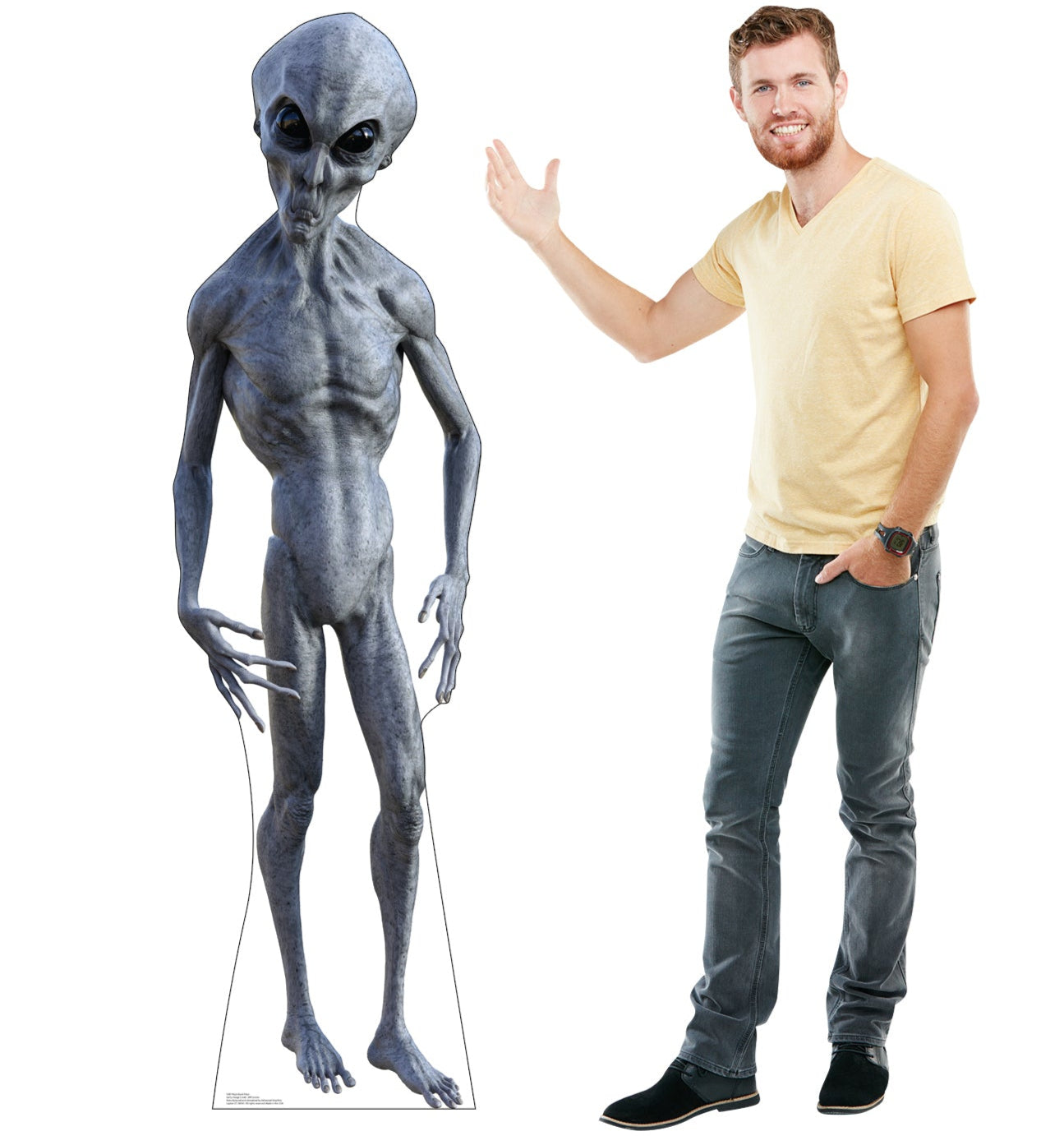 Black Eyed Alien Cardboard Cutout - All Cutouts