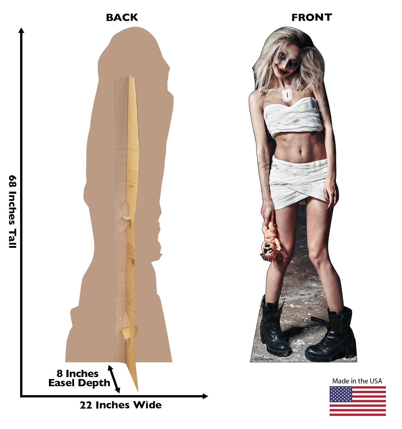 Zombie Woman & Doll Cardboard Cutout - All Cutouts