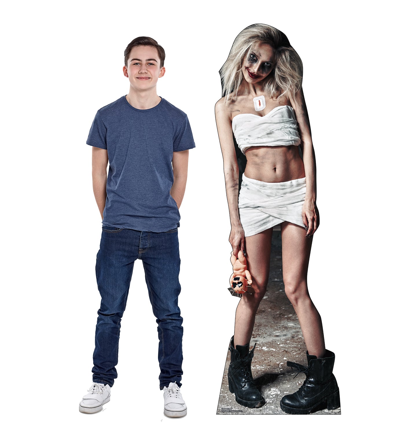 Zombie Woman & Doll Cardboard Cutout - All Cutouts