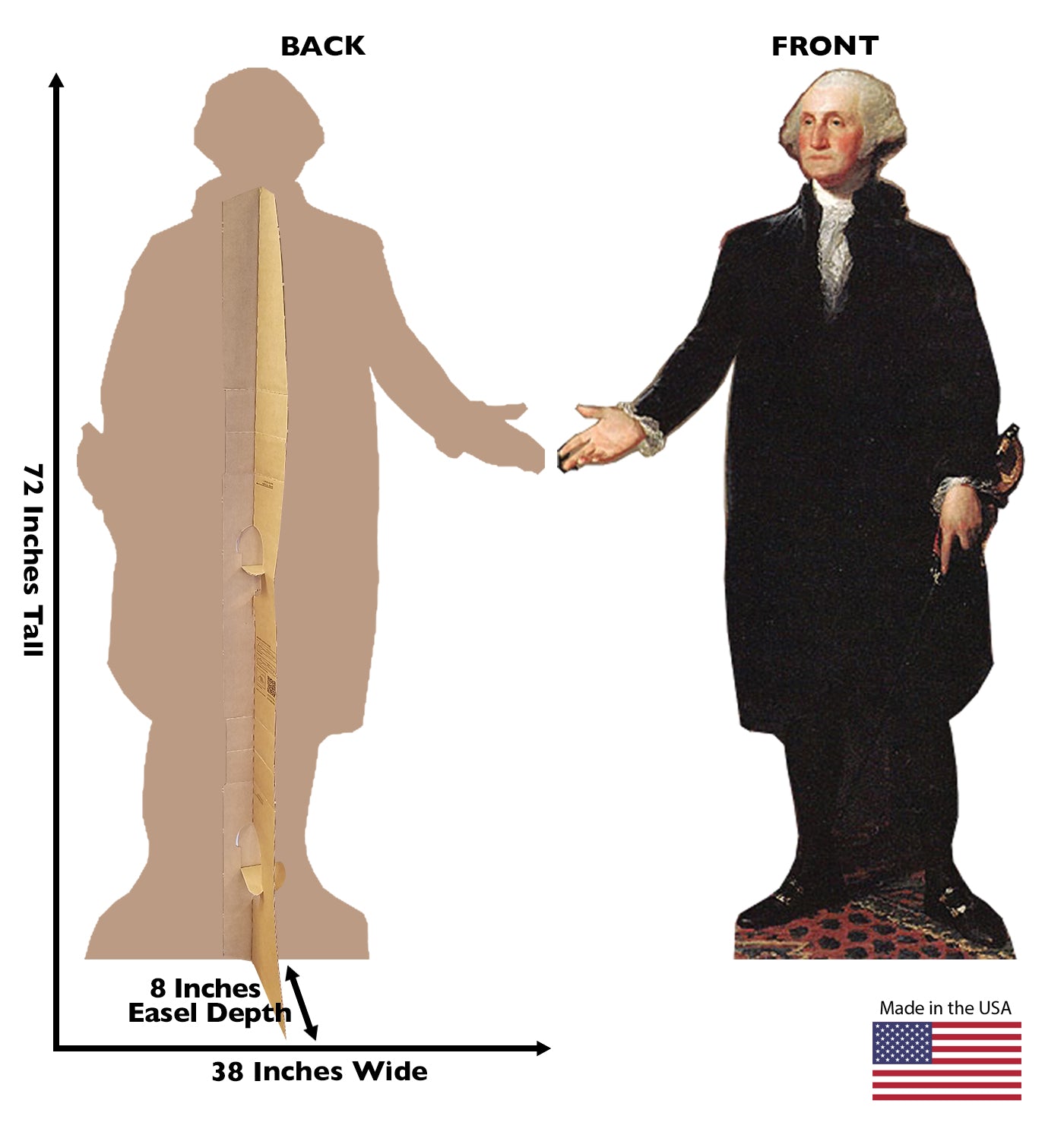 Life-size George Washington Cardboard Standup | Cardboard Cutout - All Cutouts