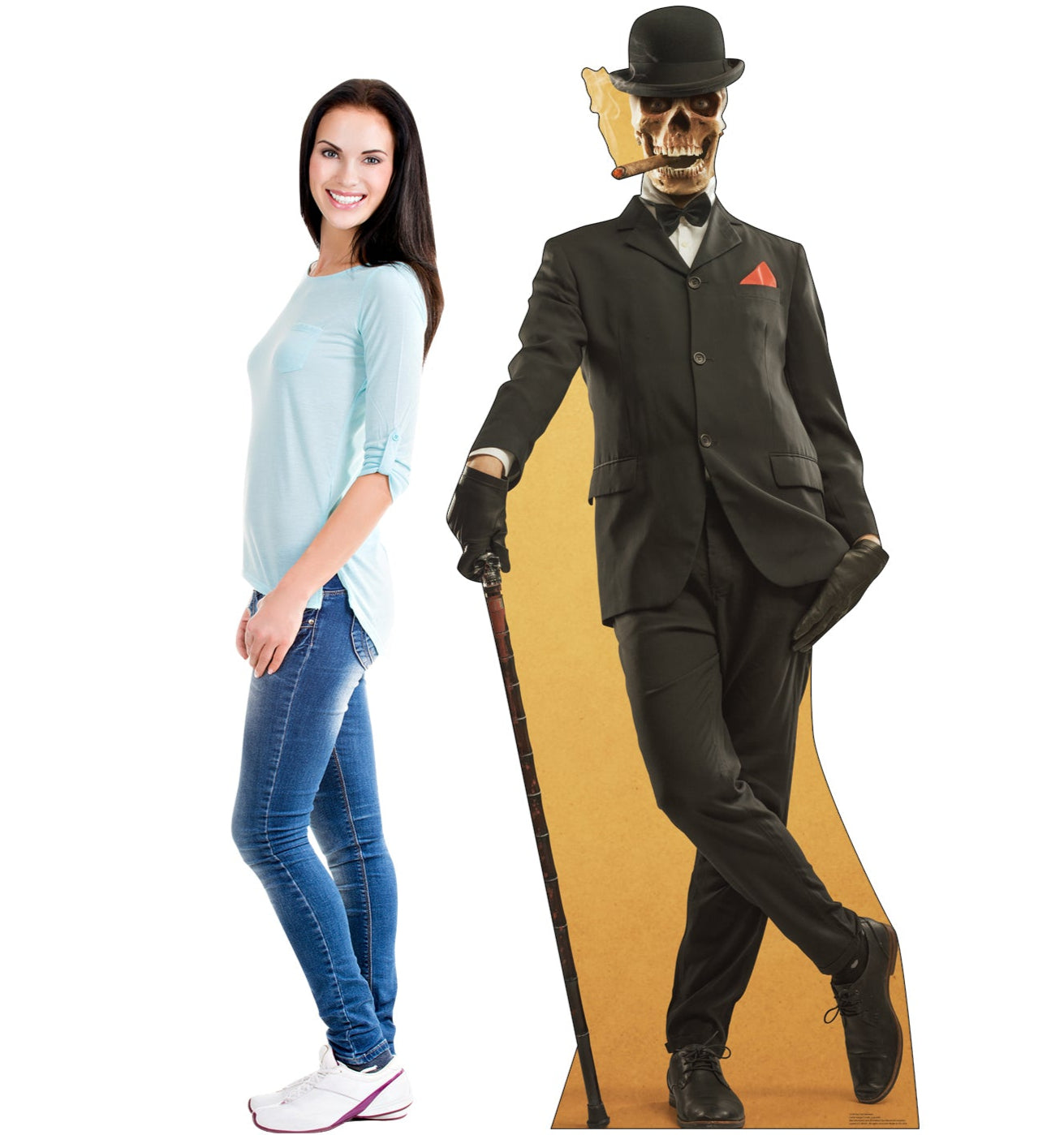Top Hat Skeleton Cardboard Cutout - All Cutouts