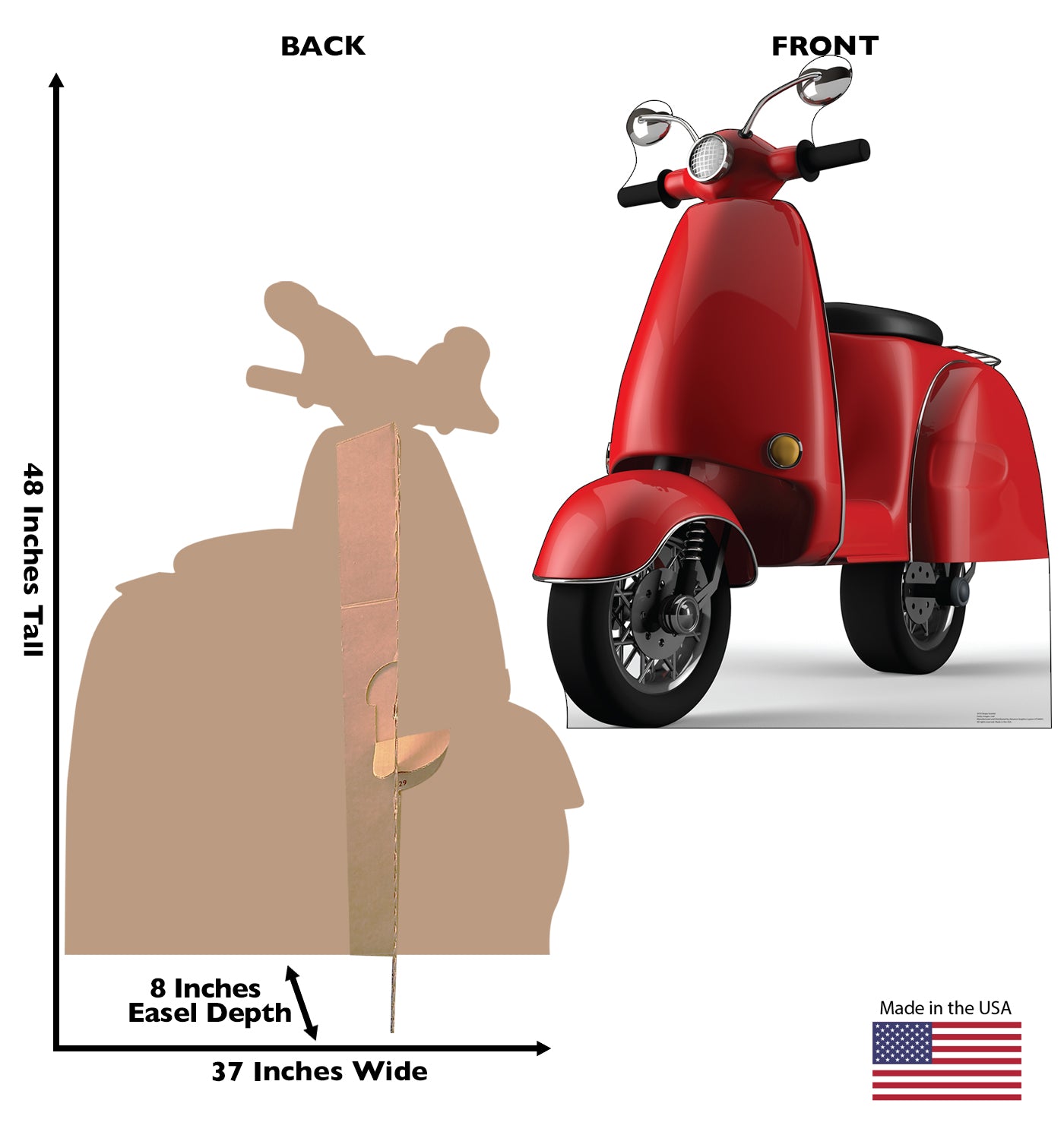 Vespa Scooter Life-Size Cardboard Cutout - All Cutouts