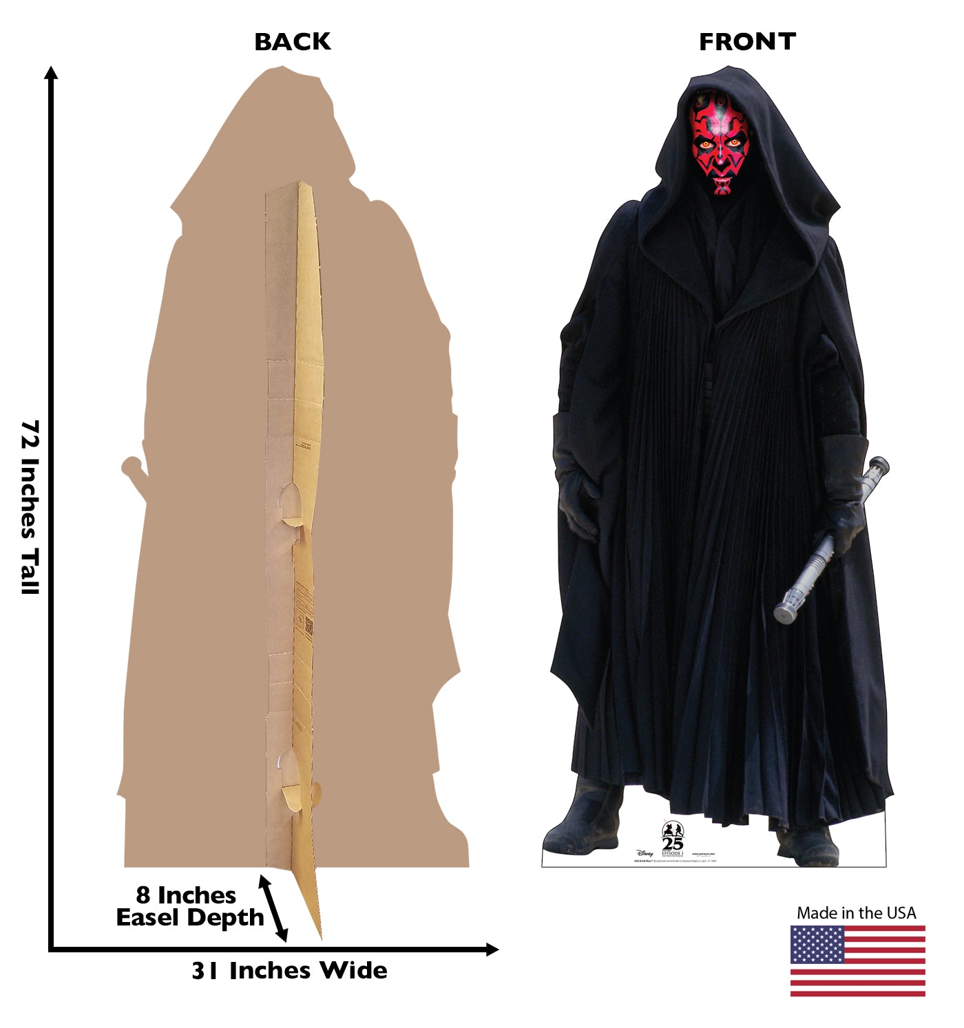 Darth Maul™ Life-Size Cardboard Cutout - All Cutouts