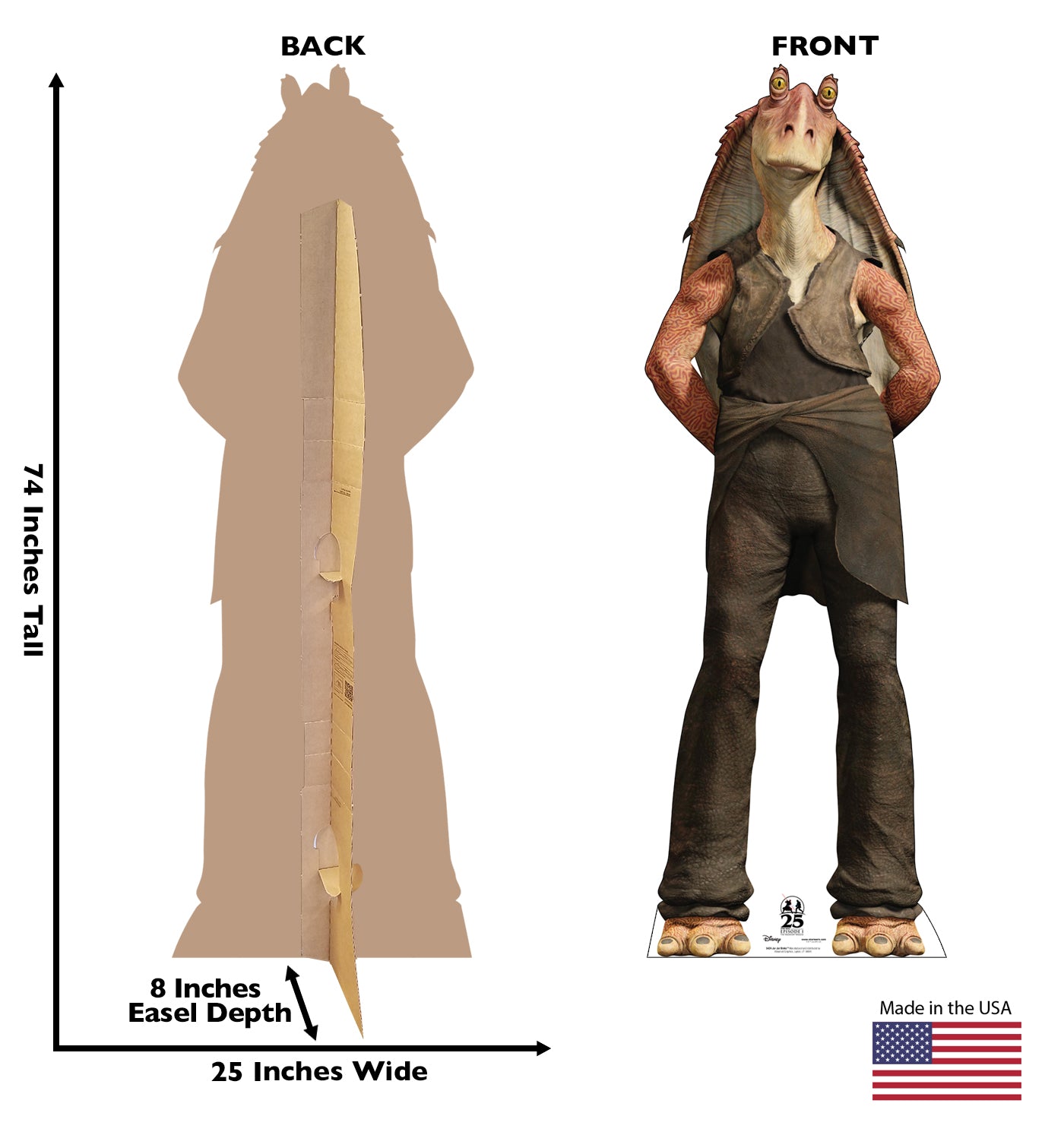 Jar Jar Binks™ Life-Size Cardboard Cutout - All Cutouts