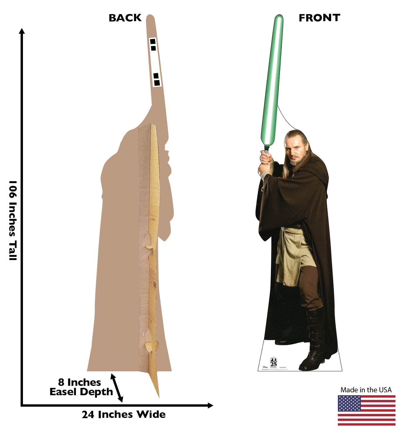 Qui-Gon Jinn™ Life-Size Cardboard Cutout - All Cutouts