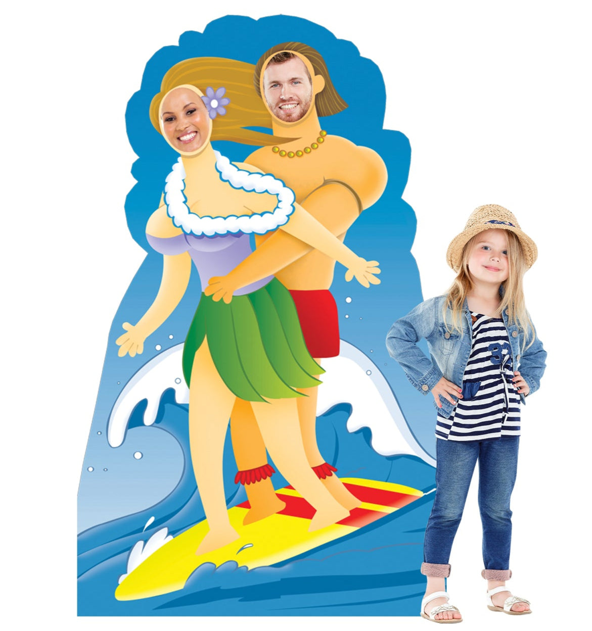 Life-size Surfer Couple Stand-in Cardboard Standup | Cardboard Cutout - All Cutouts