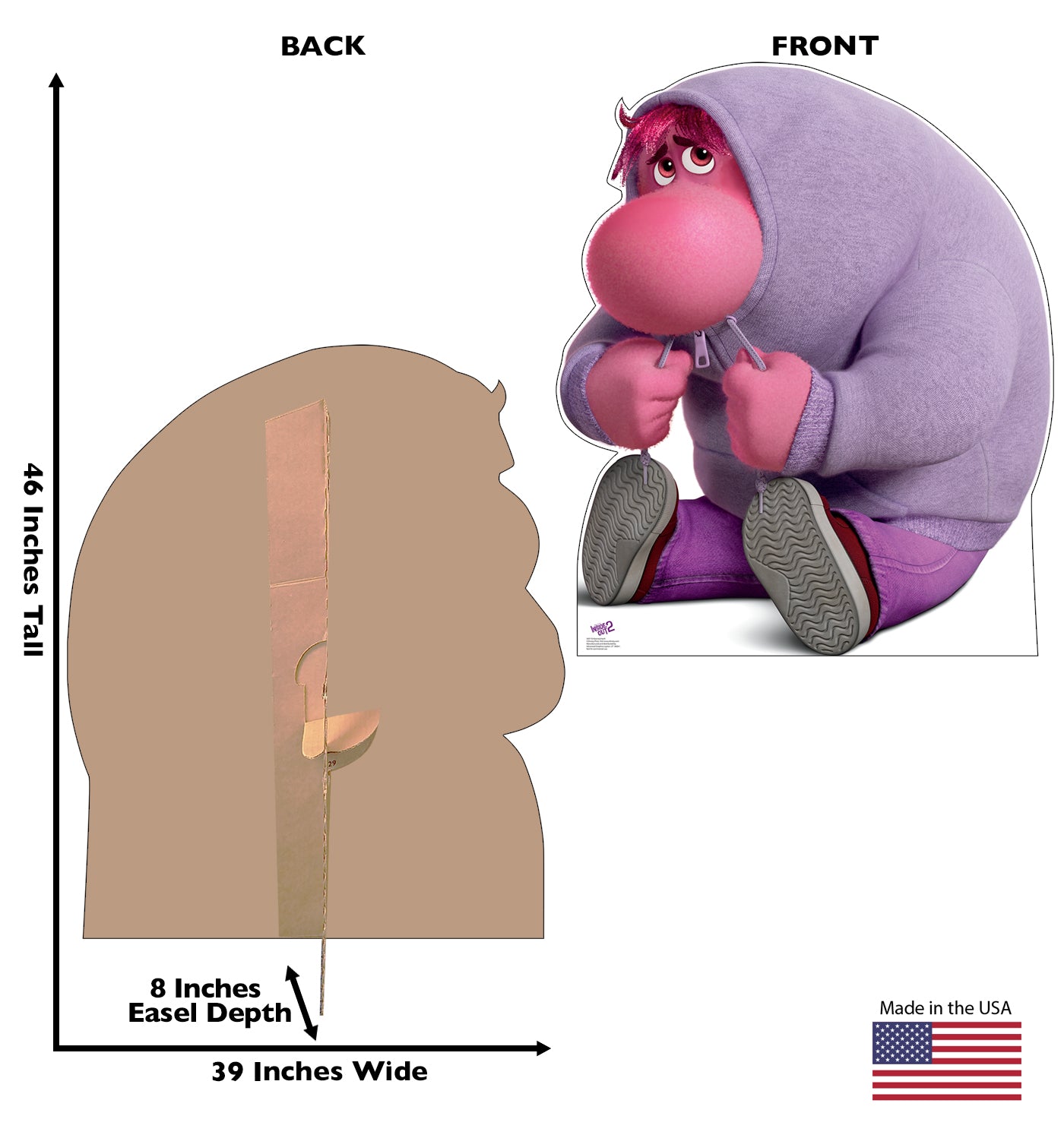 Life-size Embarrassment Inside Out 2 Cardboard Cutout - All Cutouts