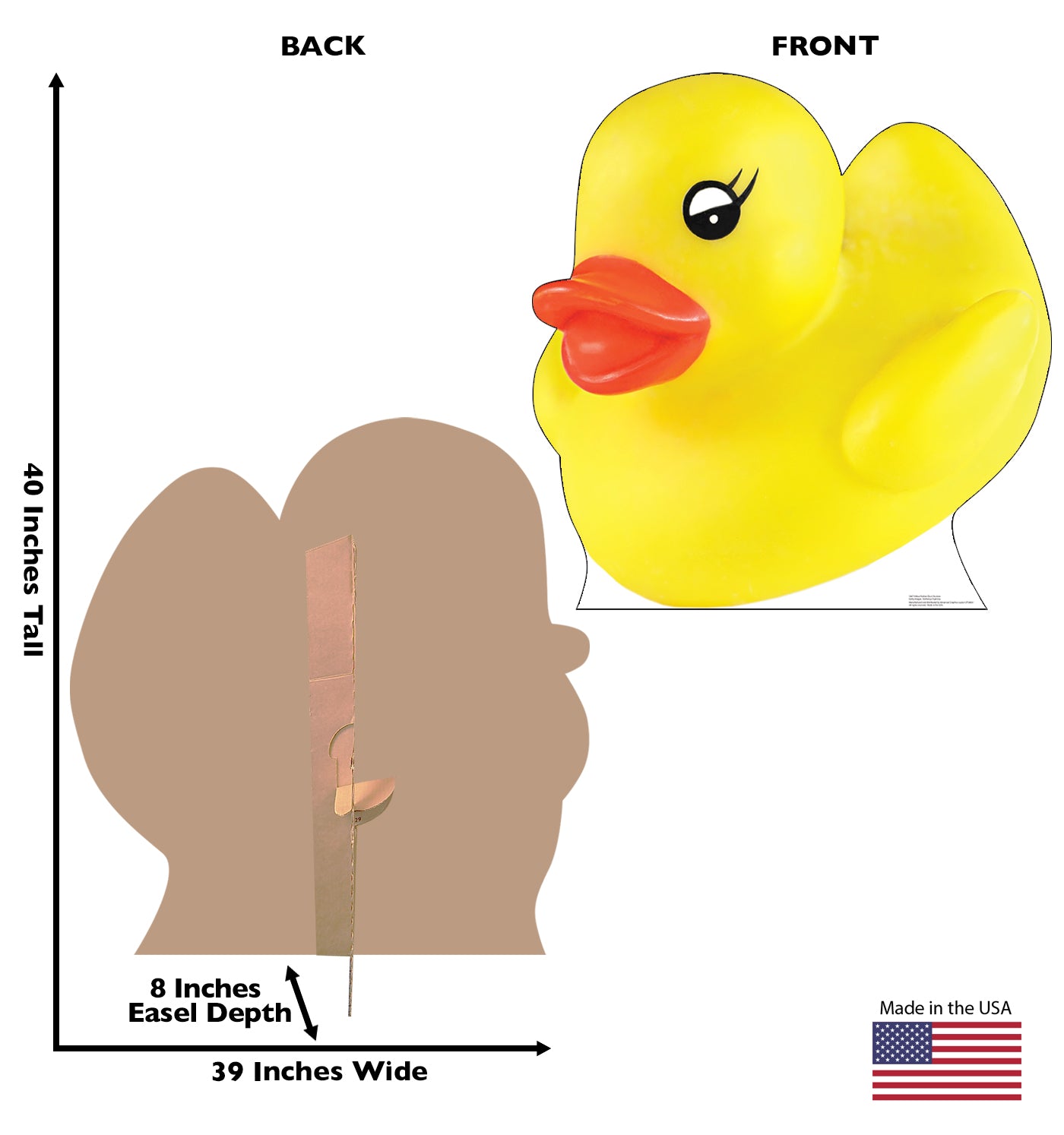 Life-size Yellow Rubber Duck Cardboard Cutout - All Cutouts