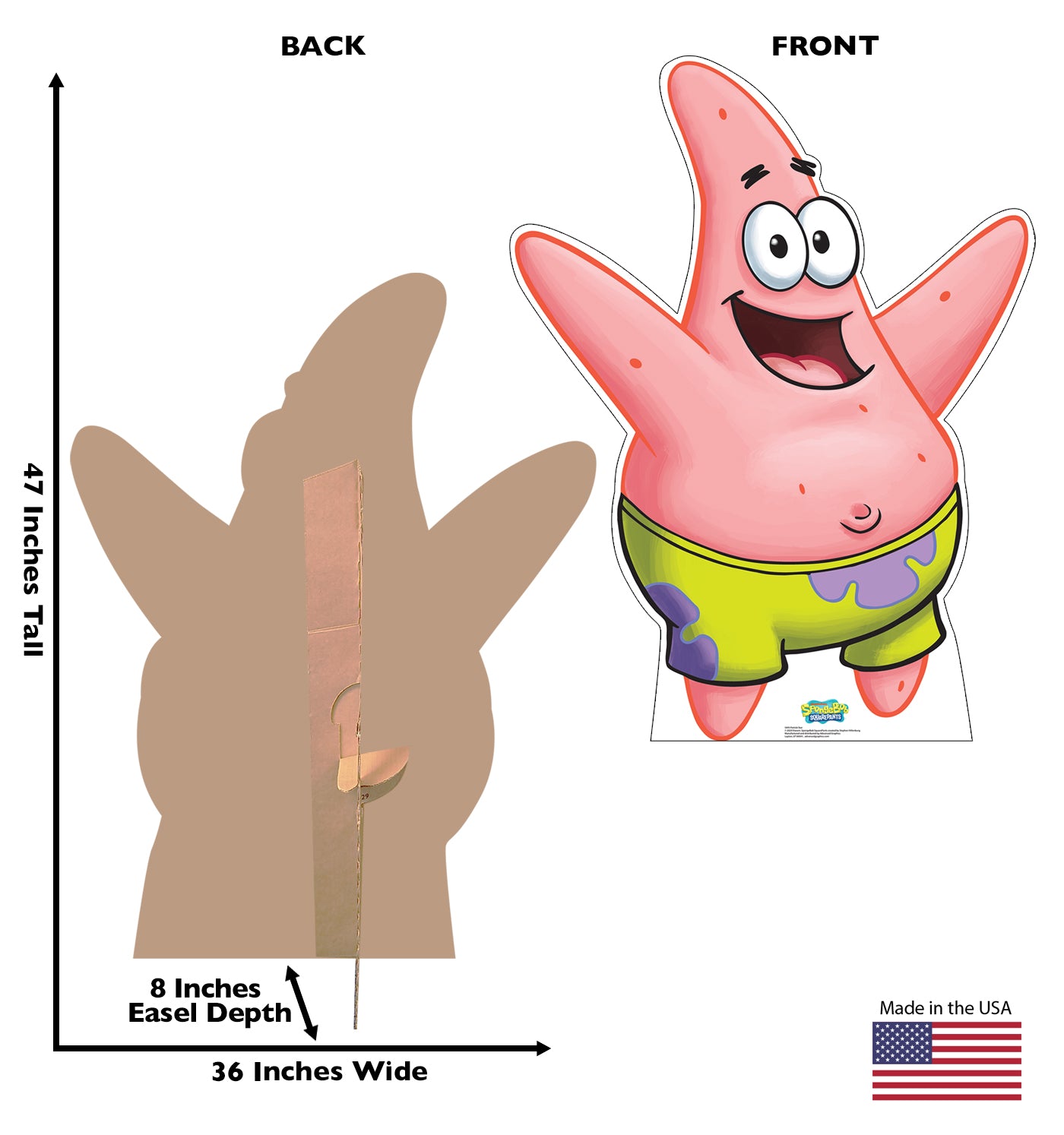 Patrick Star Life-Size Cardboard Cutout - All Cutouts