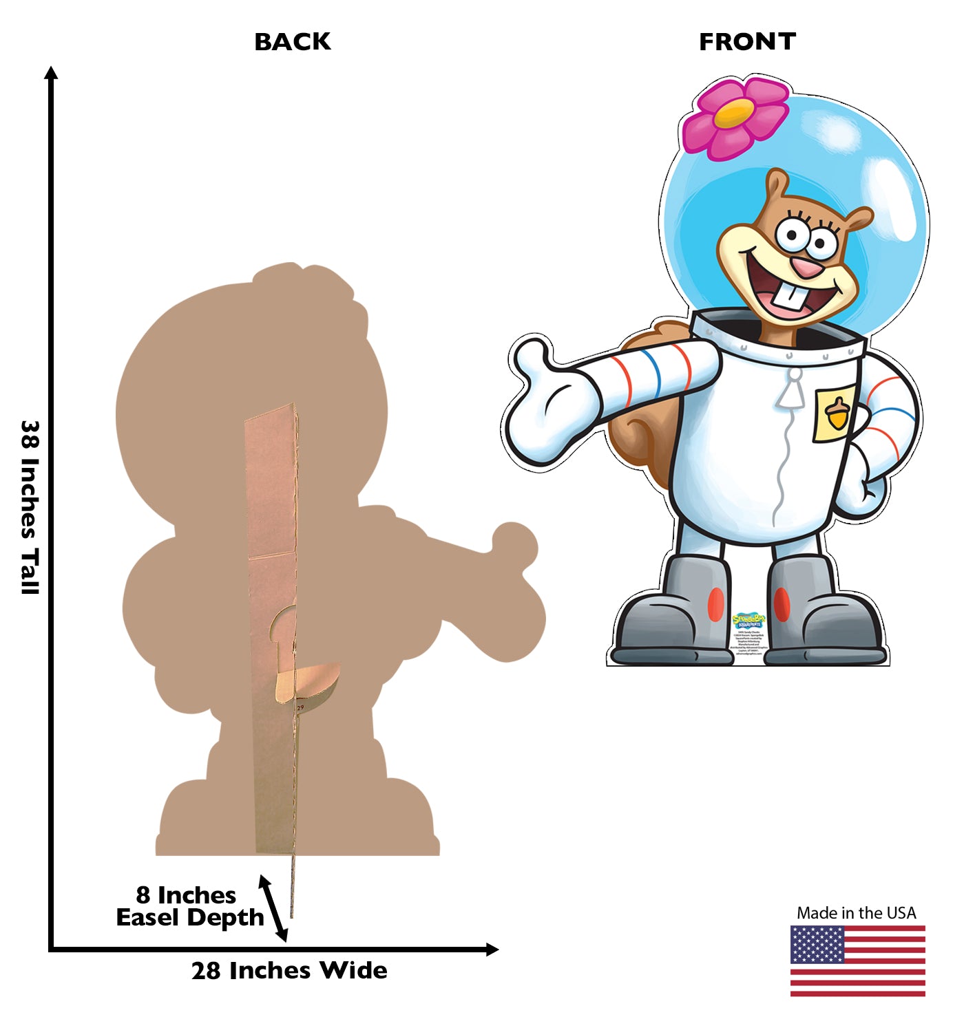 Sandy Cheeks Life-Size Cardboard Cutout - All Cutouts