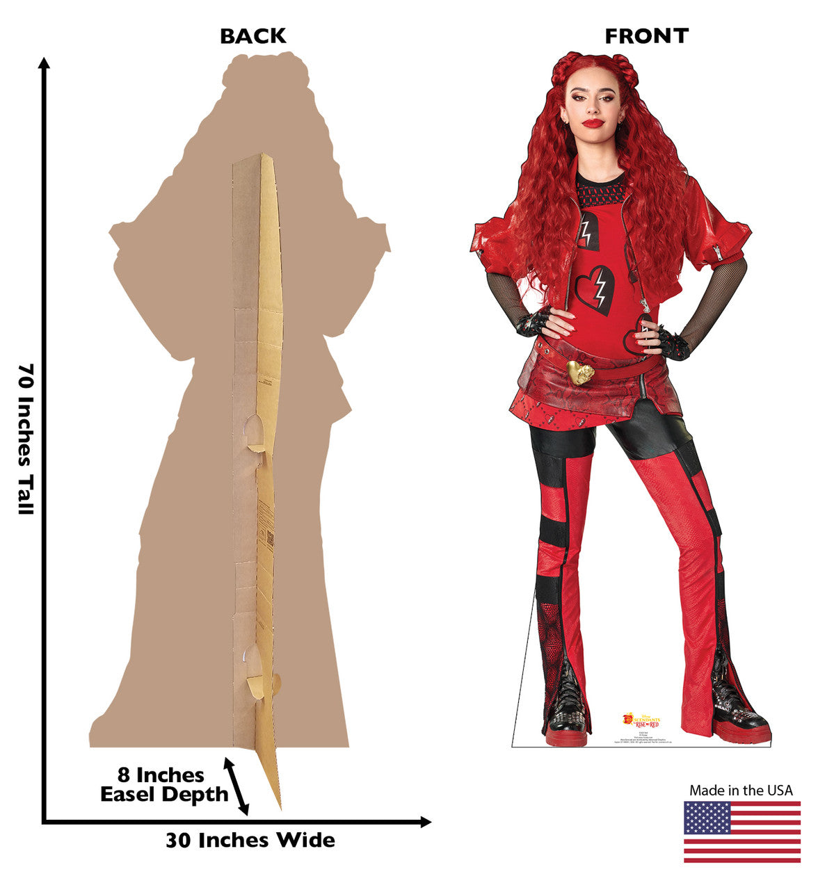 Life-Size Red Cardboard Cutout - All Cutouts